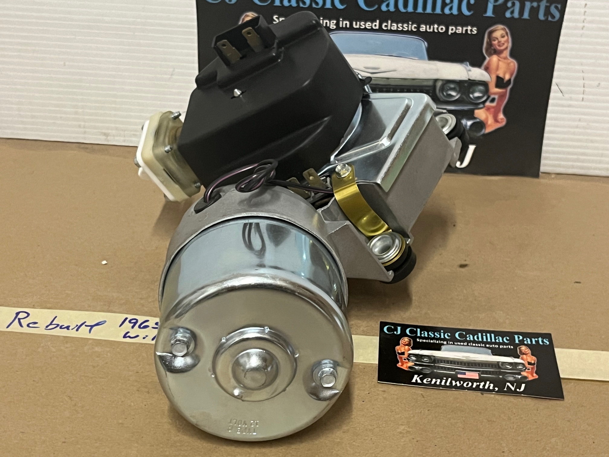REBUILT 1965-1966 CADILLAC DEVILLE ELDORADO FLEETWOOD CALAIS WINDSHIELD WIPER MOTOR With NEW WASHER PUMP #4916037/#4914680/#4915858/#4914682/#5044634 - Image 3