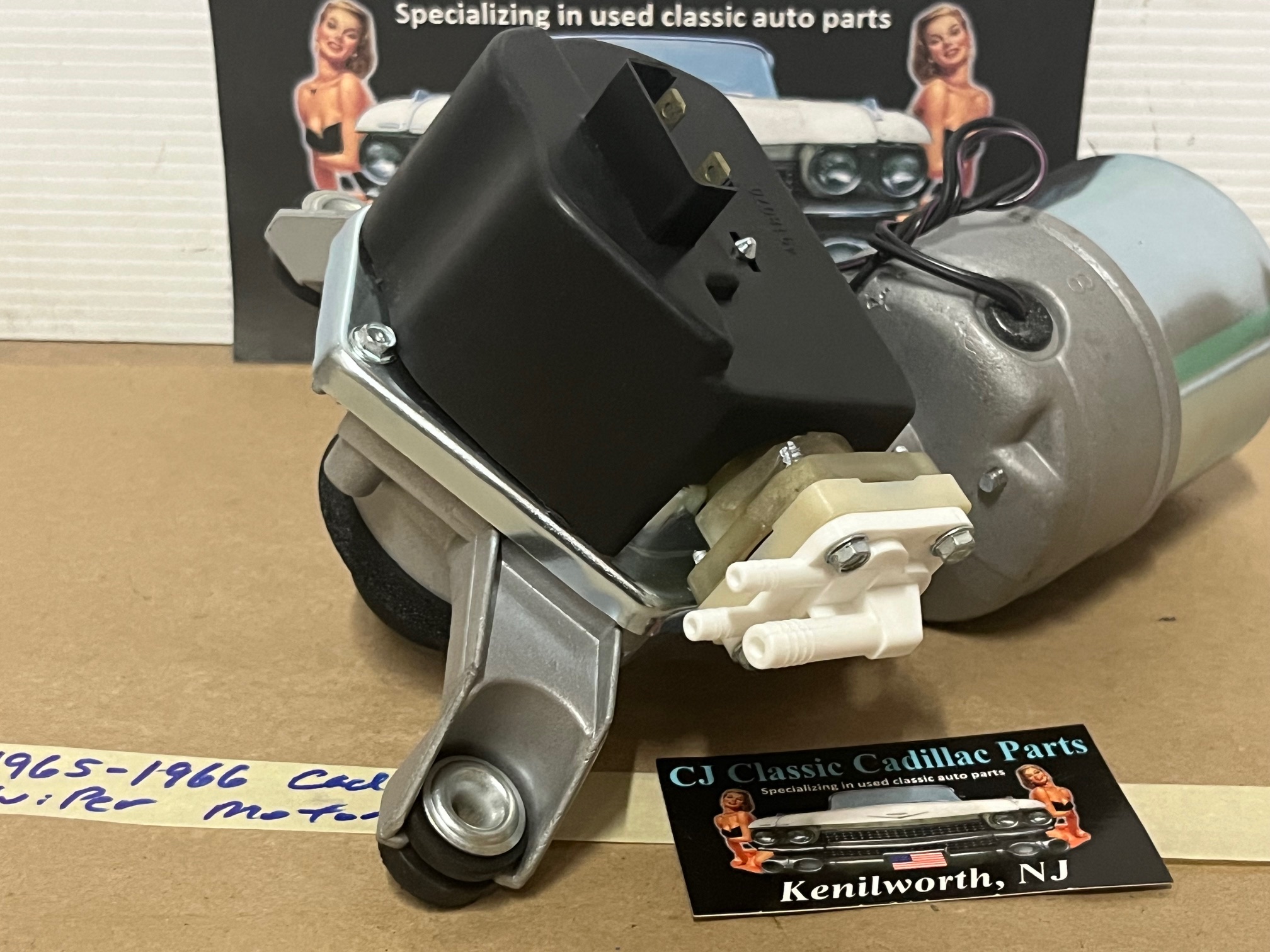 REBUILT 1965-1966 CADILLAC DEVILLE ELDORADO FLEETWOOD CALAIS WINDSHIELD WIPER MOTOR With NEW WASHER PUMP #4916037/#4914680/#4915858/#4914682/#5044634 - Image 6