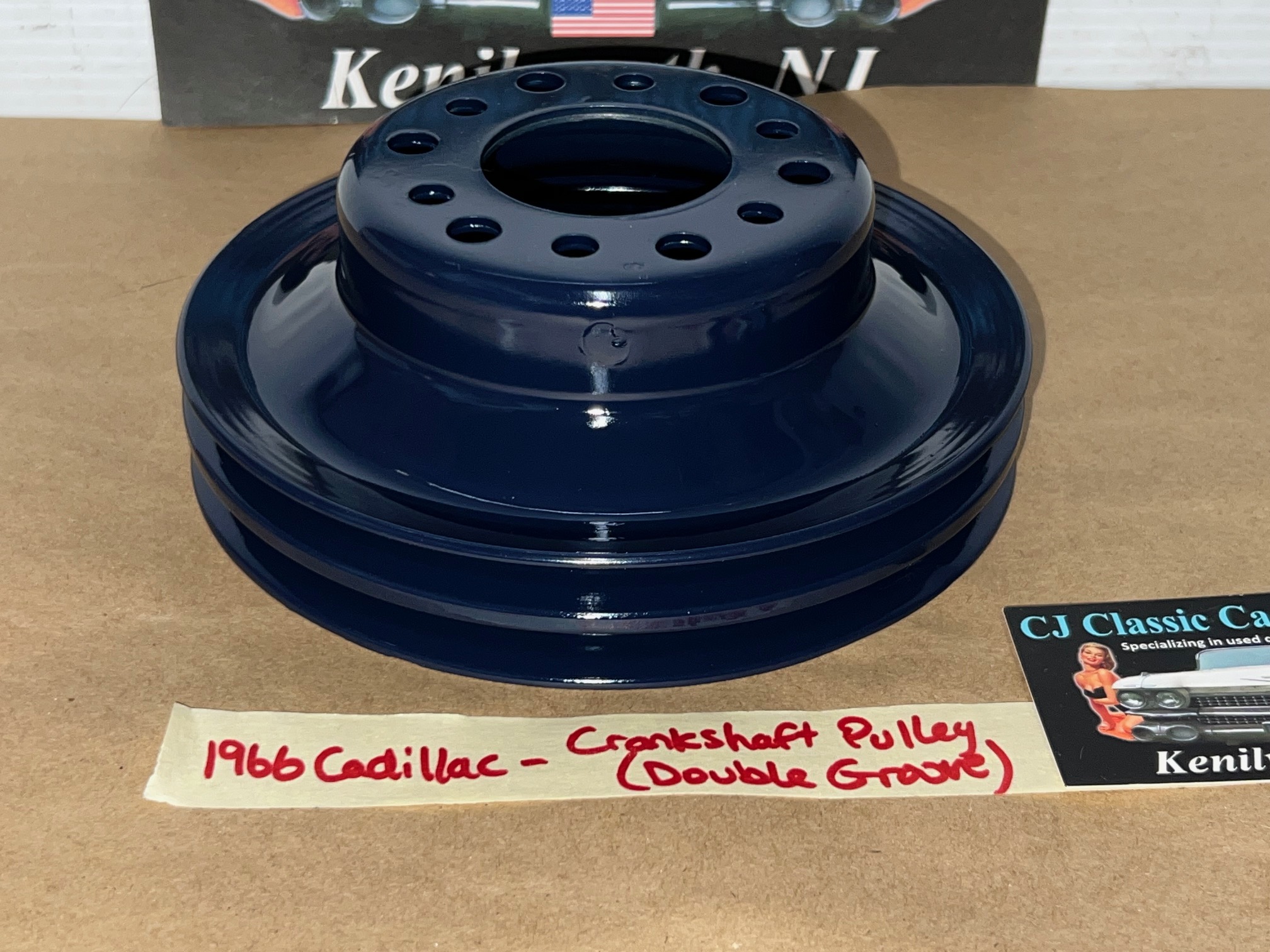 RESTORED 1965 1966 1967 Cadillac Deville Calais Fleetwood 1965 1966 Eldorado 429 ENGINE CRANK CRANKSHAFT PULLEY DOUBLE (2) GROOVE #1483302 - Image 5