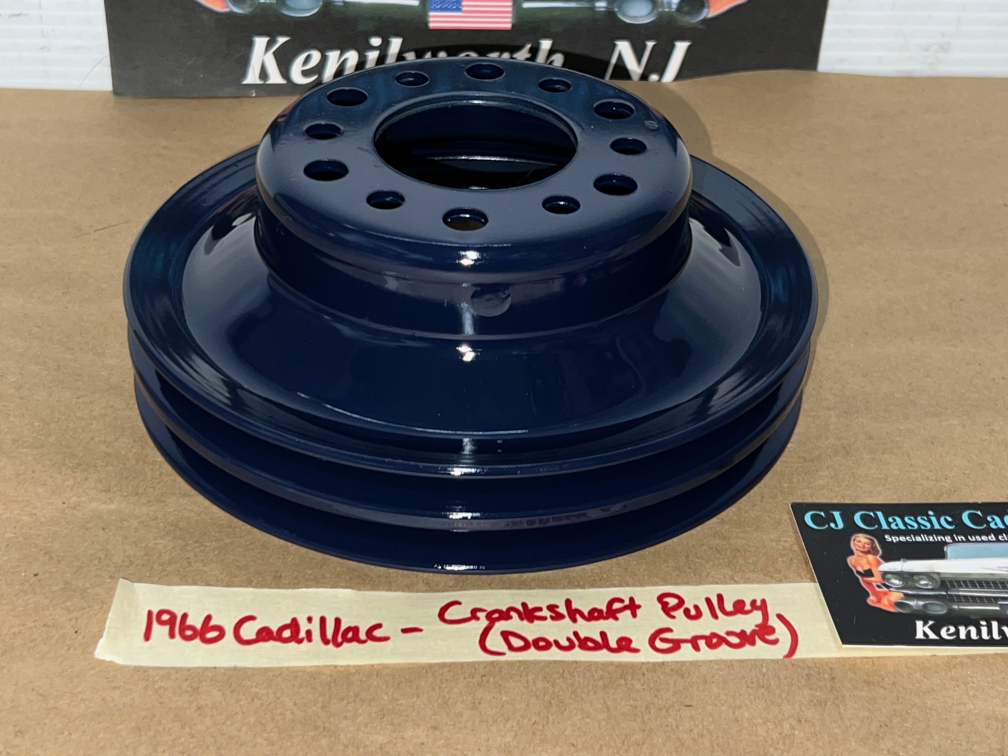 RESTORED 1965 1966 1967 Cadillac Deville Calais Fleetwood 1965 1966 Eldorado 429 ENGINE CRANK CRANKSHAFT PULLEY DOUBLE (2) GROOVE #1483302 - Image 6