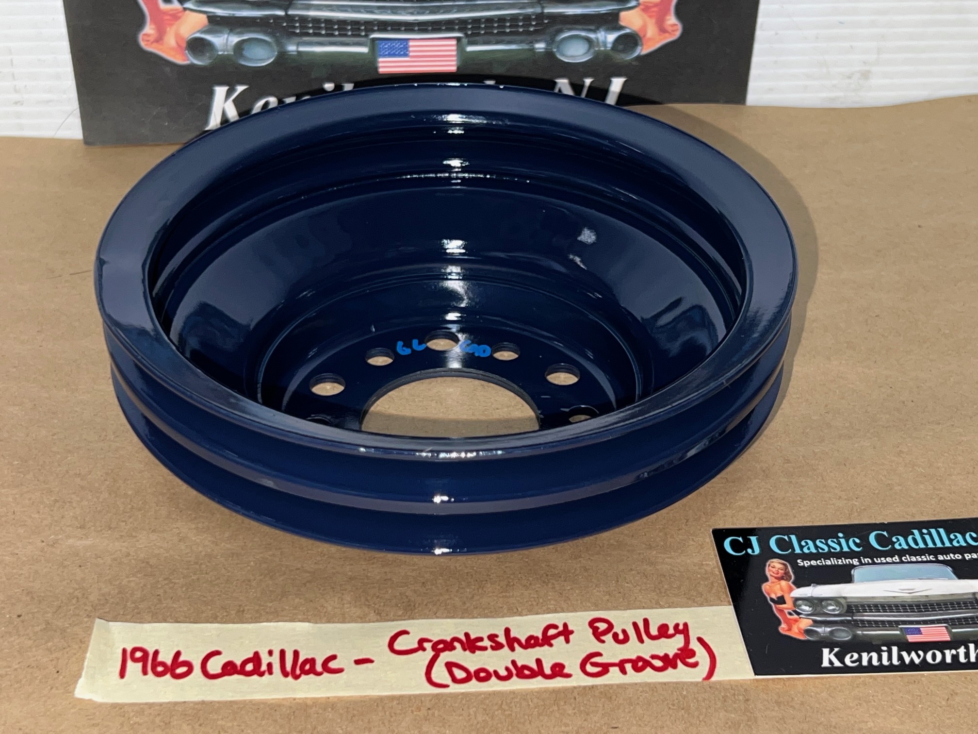 RESTORED 1965 1966 1967 Cadillac Deville Calais Fleetwood 1965 1966 Eldorado 429 ENGINE CRANK CRANKSHAFT PULLEY DOUBLE (2) GROOVE #1483302 - Image 10