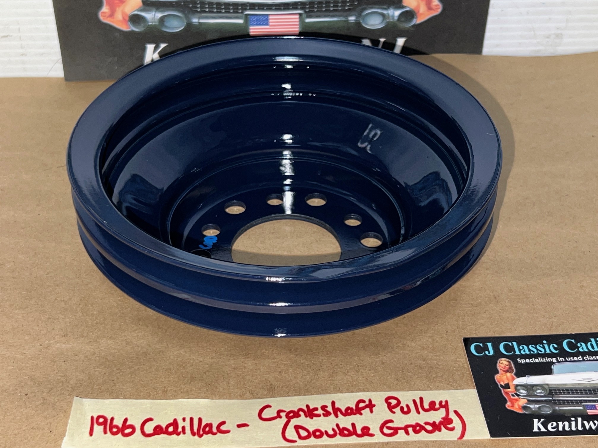 RESTORED 1965 1966 1967 Cadillac Deville Calais Fleetwood 1965 1966 Eldorado 429 ENGINE CRANK CRANKSHAFT PULLEY DOUBLE (2) GROOVE #1483302 - Image 11