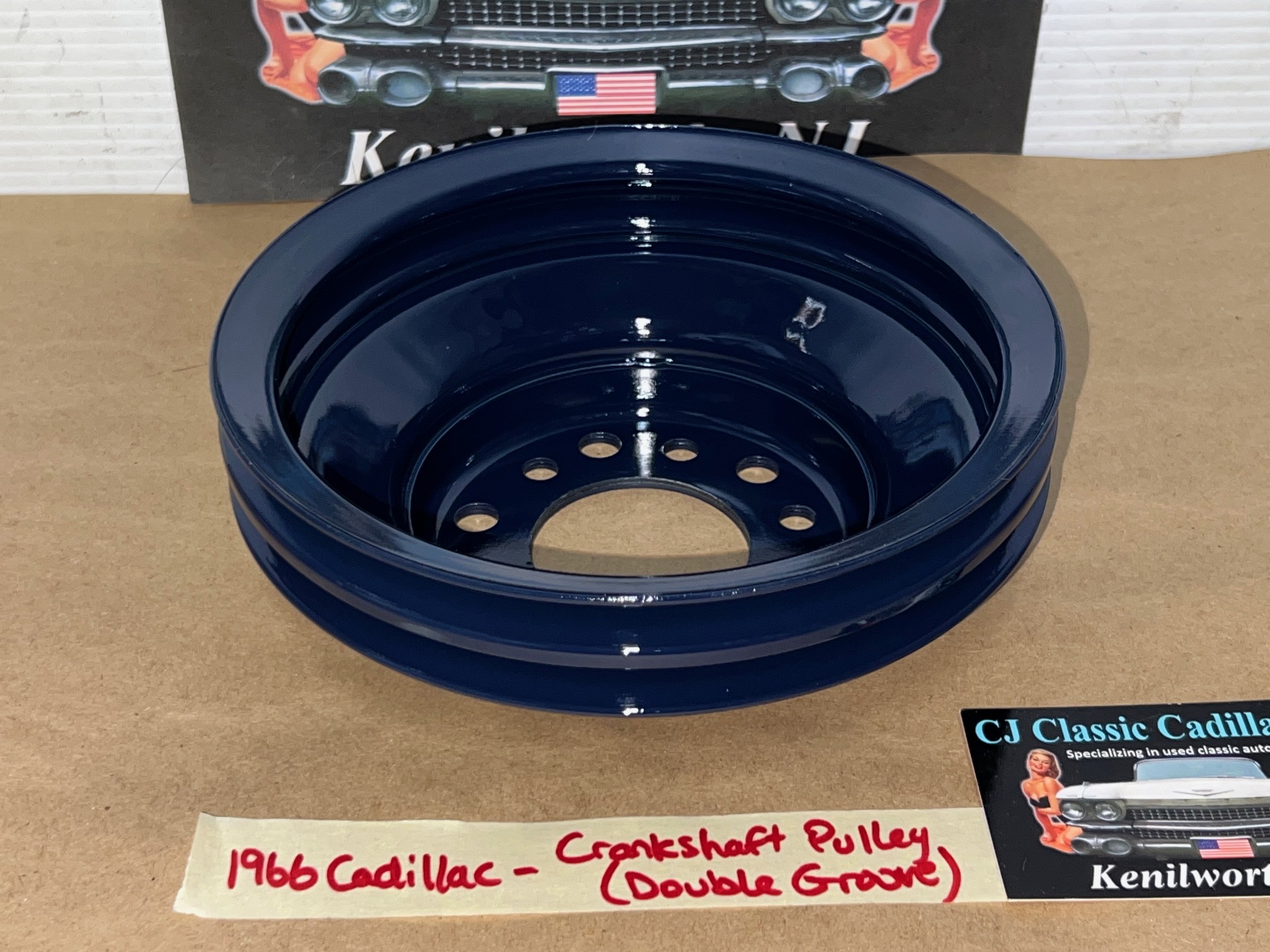RESTORED 1965 1966 1967 Cadillac Deville Calais Fleetwood 1965 1966 Eldorado 429 ENGINE CRANK CRANKSHAFT PULLEY DOUBLE (2) GROOVE #1483302 - Image 12