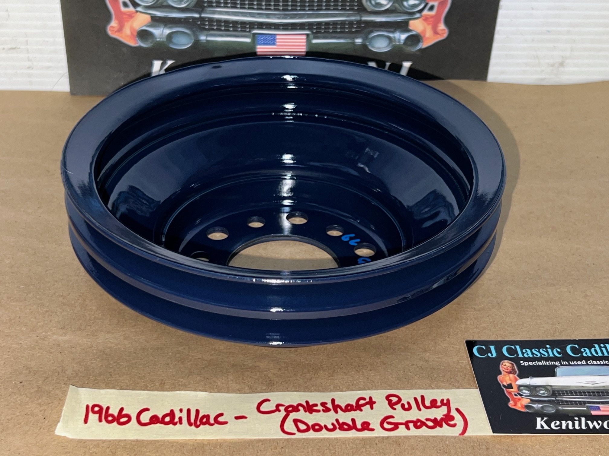 RESTORED 1965 1966 1967 Cadillac Deville Calais Fleetwood 1965 1966 Eldorado 429 ENGINE CRANK CRANKSHAFT PULLEY DOUBLE (2) GROOVE #1483302 - Image 13