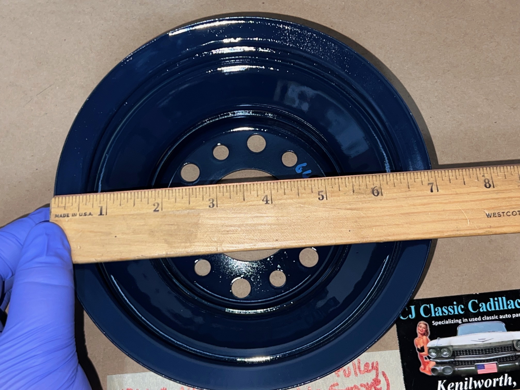 RESTORED 1965 1966 1967 Cadillac Deville Calais Fleetwood 1965 1966 Eldorado 429 ENGINE CRANK CRANKSHAFT PULLEY DOUBLE (2) GROOVE #1483302 - Image 15