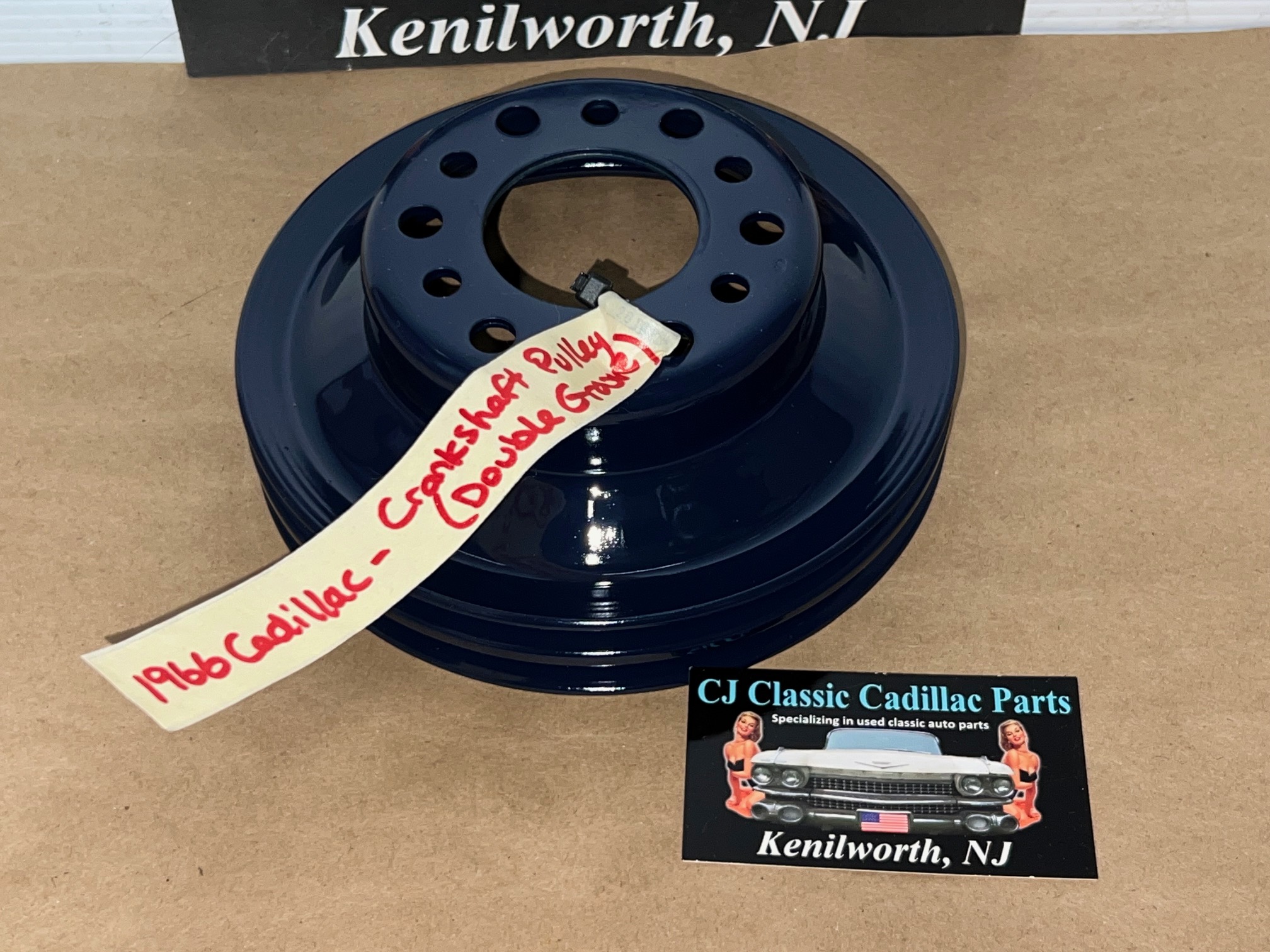 RESTORED 1965 1966 1967 Cadillac Deville Calais Fleetwood 1965 1966 Eldorado 429 ENGINE CRANK CRANKSHAFT PULLEY DOUBLE (2) GROOVE #1483302 - Image 18