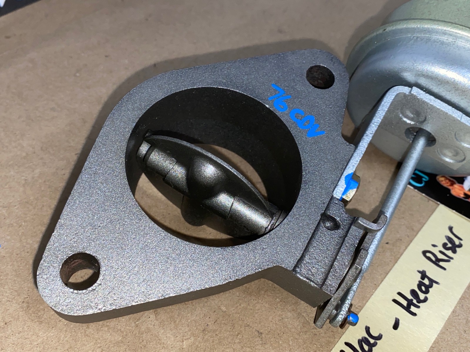 OEM 1975 1976 1977 1978 1979 Cadillac Deville Fleetwood Calais Eldorado 425/500 Engine RIGHT PASSENGER SIDE EXHAUST MANIFOLD HEAT RISER FLANGE #5233185 - Image 11