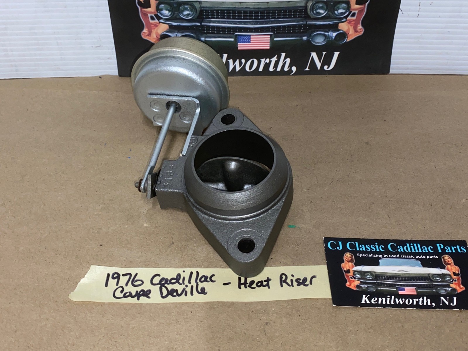 OEM 1975 1976 1977 1978 1979 Cadillac Deville Fleetwood Calais Eldorado 425/500 Engine RIGHT PASSENGER SIDE EXHAUST MANIFOLD HEAT RISER FLANGE #5233185 - Image 2