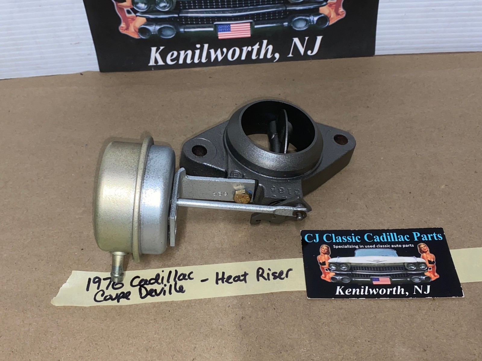 OEM 1975 1976 1977 1978 1979 Cadillac Deville Fleetwood Calais Eldorado 425/500 Engine RIGHT PASSENGER SIDE EXHAUST MANIFOLD HEAT RISER FLANGE #5233185 - Image 3
