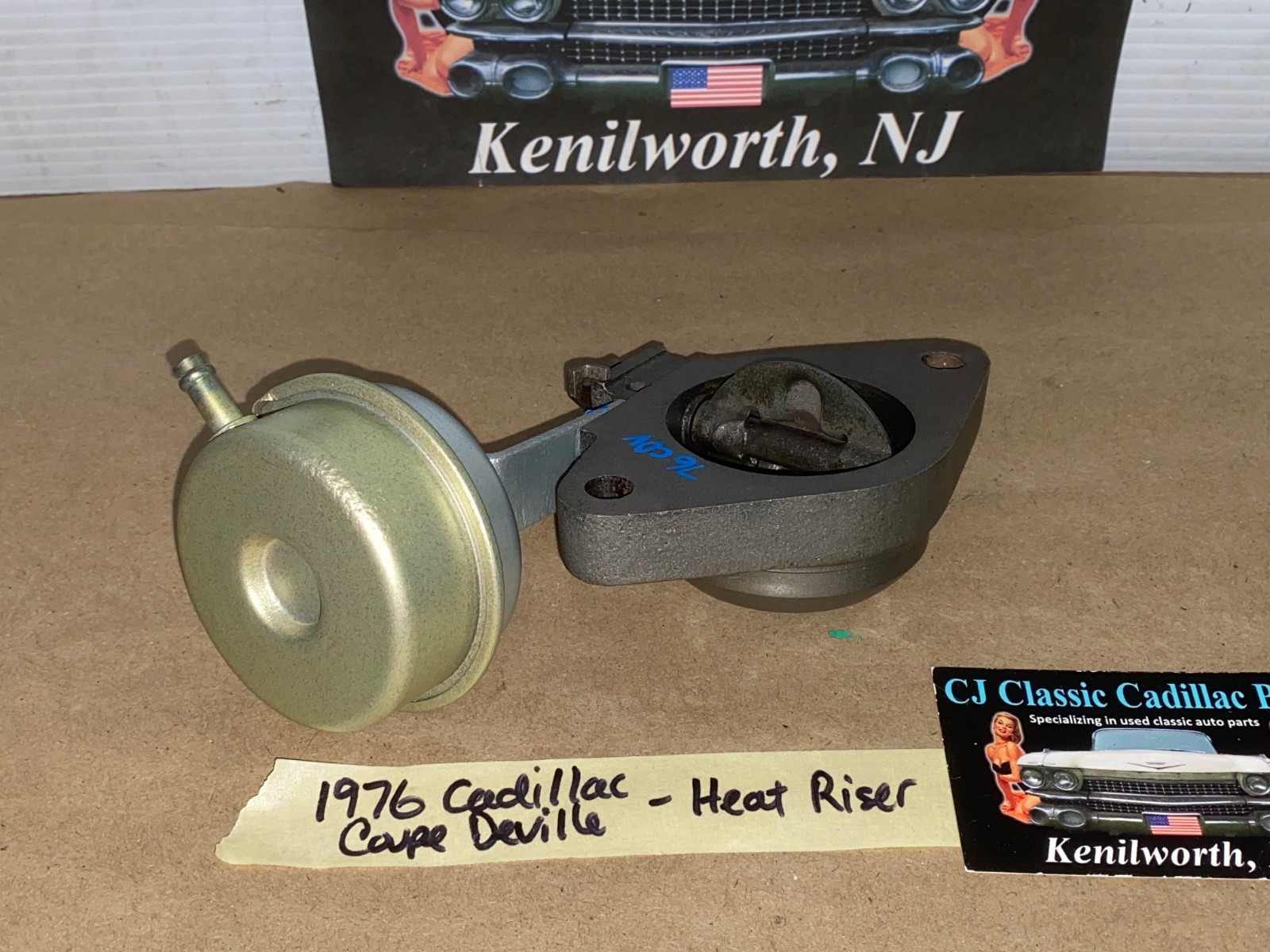 OEM 1975 1976 1977 1978 1979 Cadillac Deville Fleetwood Calais Eldorado 425/500 Engine RIGHT PASSENGER SIDE EXHAUST MANIFOLD HEAT RISER FLANGE #5233185 - Image 5