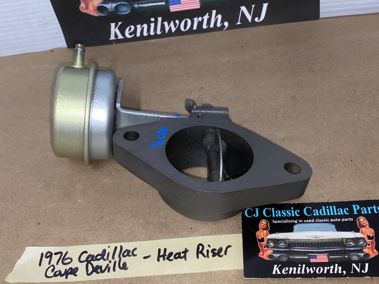 OEM 1975 1976 1977 1978 1979 Cadillac Deville Fleetwood Calais Eldorado 425/500 Engine RIGHT PASSENGER SIDE EXHAUST MANIFOLD HEAT RISER FLANGE #5233185 - Image 6