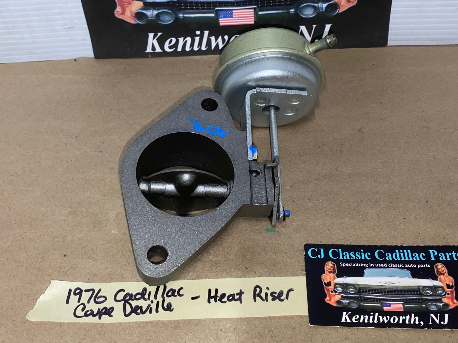 OEM 1975 1976 1977 1978 1979 Cadillac Deville Fleetwood Calais Eldorado 425/500 Engine RIGHT PASSENGER SIDE EXHAUST MANIFOLD HEAT RISER FLANGE #5233185 - Image 7