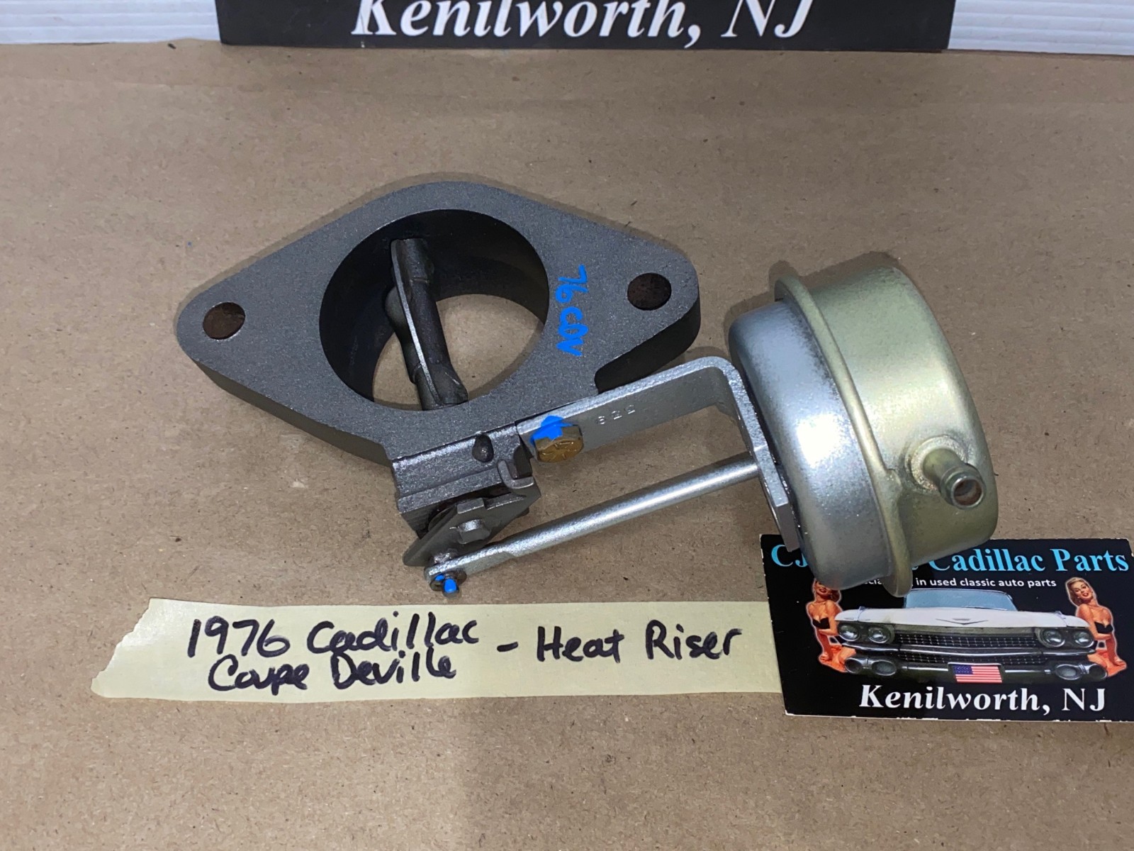 OEM 1975 1976 1977 1978 1979 Cadillac Deville Fleetwood Calais Eldorado 425/500 Engine RIGHT PASSENGER SIDE EXHAUST MANIFOLD HEAT RISER FLANGE #5233185 - Image 8