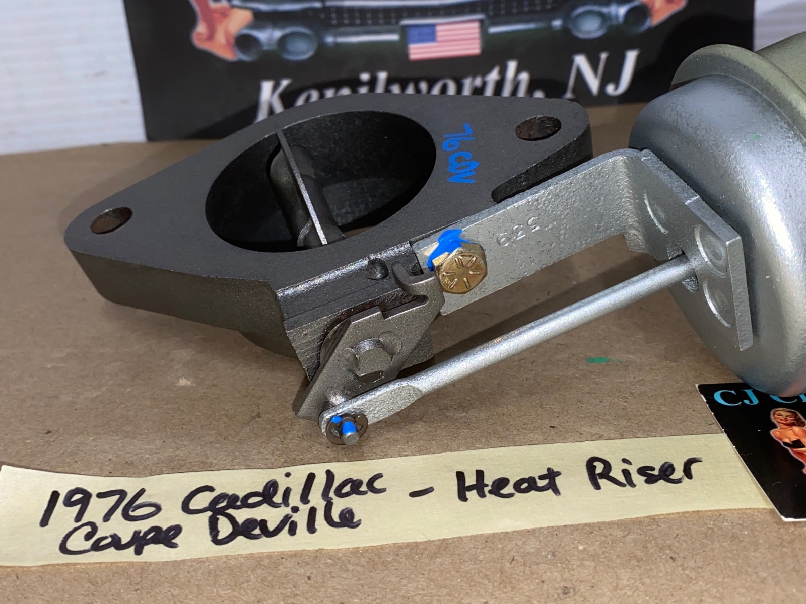 OEM 1975 1976 1977 1978 1979 Cadillac Deville Fleetwood Calais Eldorado 425/500 Engine RIGHT PASSENGER SIDE EXHAUST MANIFOLD HEAT RISER FLANGE #5233185 - Image 9