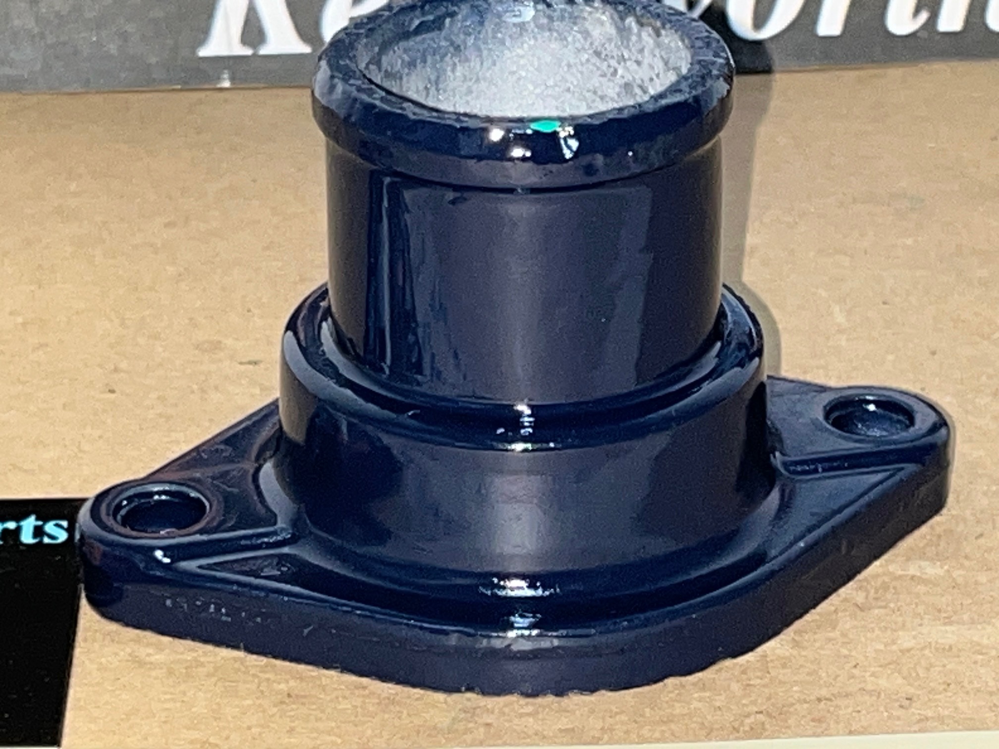 RESTORED 1963 1964 1965 1966 1967 Cadillac Deville Eldorado Fleetwood Calais 429 ENGINE THERMOSTAT HOUSING NECK OUTLET #1477834 - Image 2