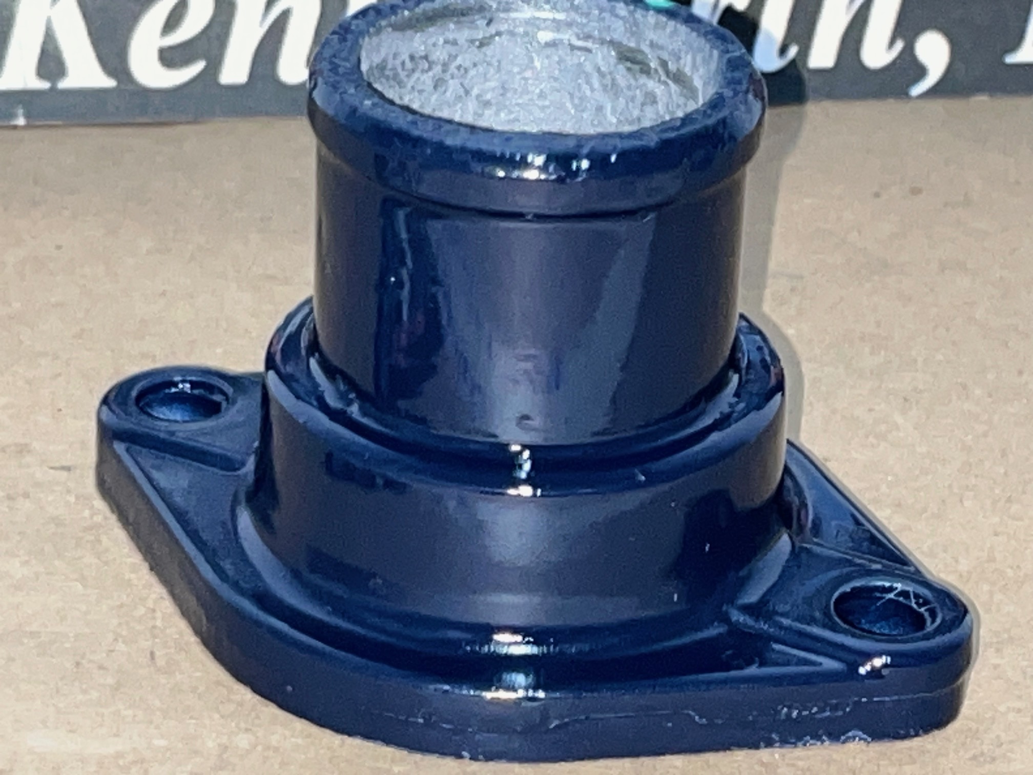RESTORED 1963 1964 1965 1966 1967 Cadillac Deville Eldorado Fleetwood Calais 429 ENGINE THERMOSTAT HOUSING NECK OUTLET #1477834 - Image 4