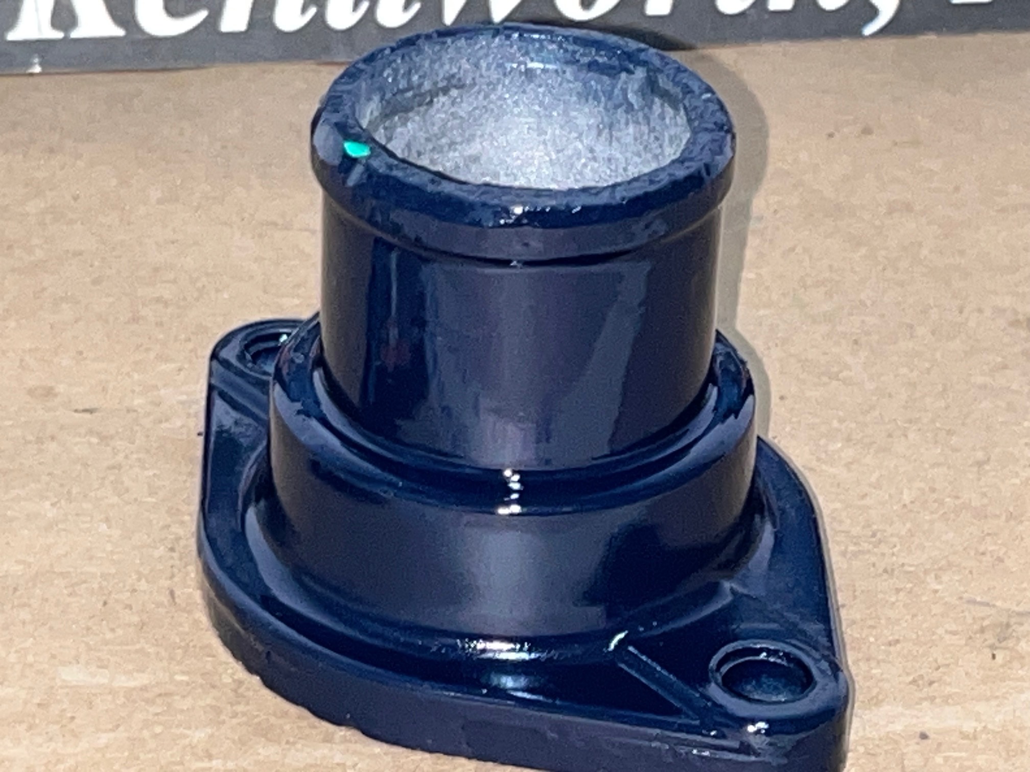 RESTORED 1963 1964 1965 1966 1967 Cadillac Deville Eldorado Fleetwood Calais 429 ENGINE THERMOSTAT HOUSING NECK OUTLET #1477834 - Image 6