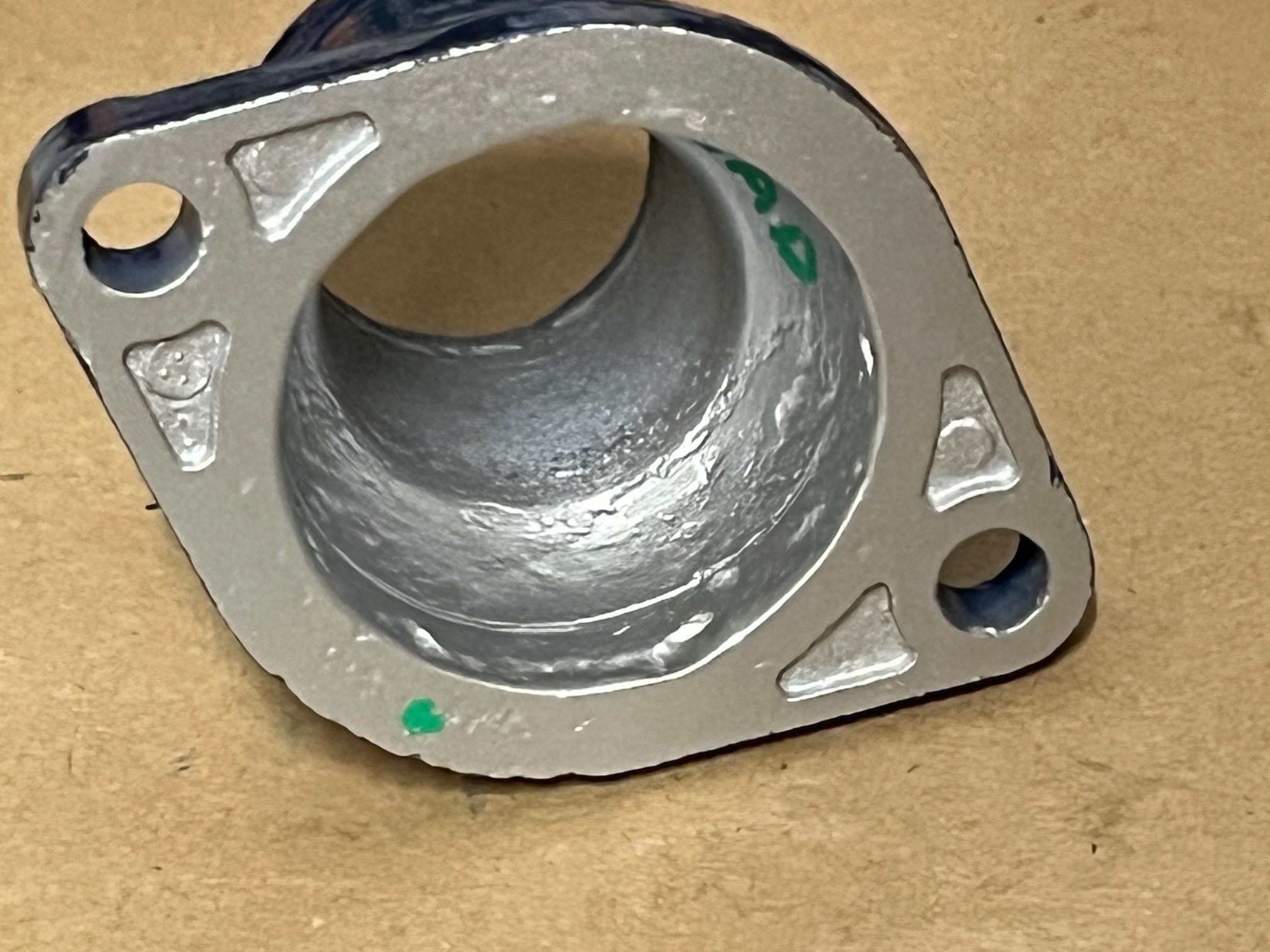 RESTORED 1963 1964 1965 1966 1967 Cadillac Deville Eldorado Fleetwood Calais 429 ENGINE THERMOSTAT HOUSING NECK OUTLET #1477834 - Image 7