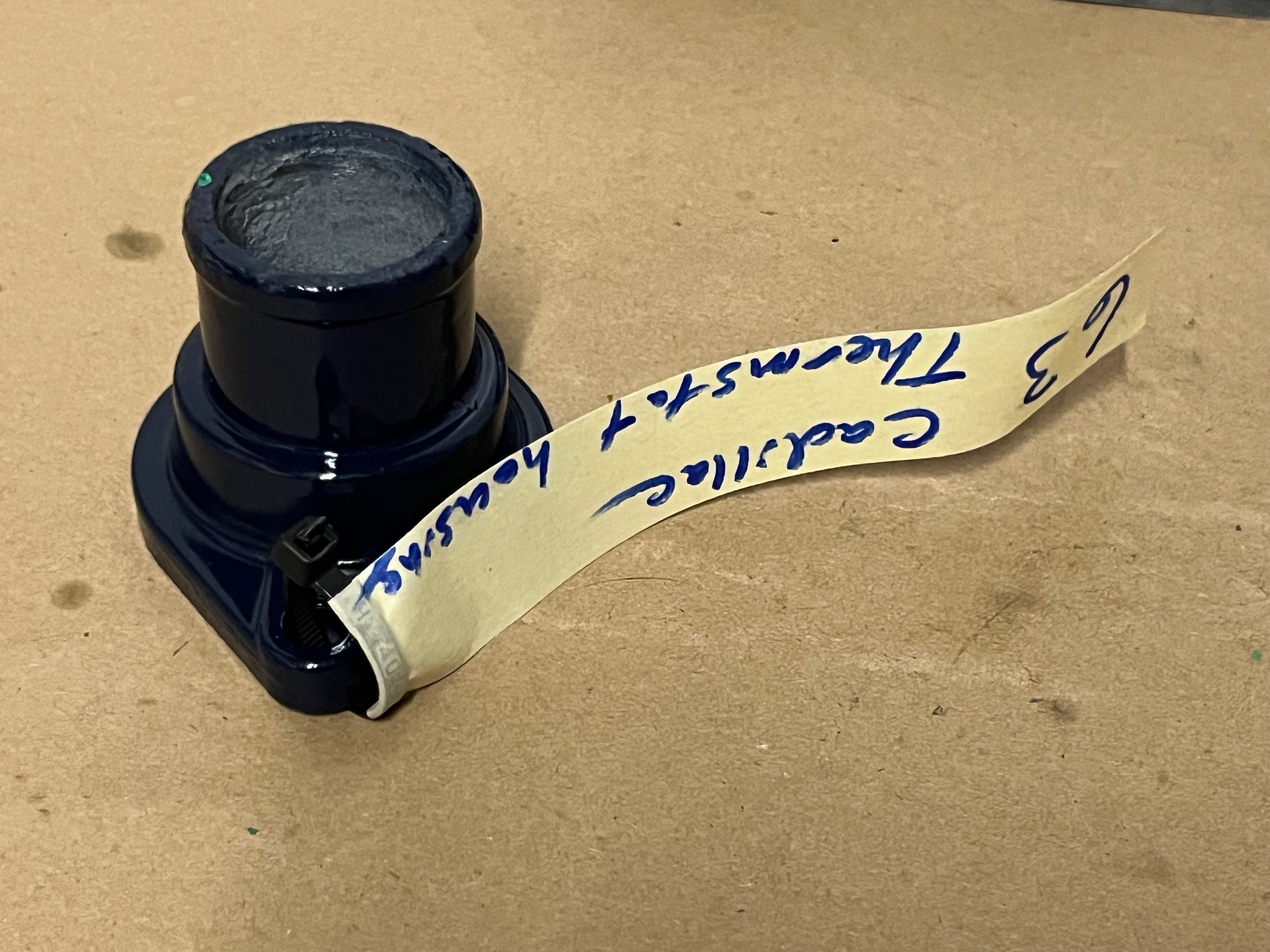 RESTORED 1963 1964 1965 1966 1967 Cadillac Deville Eldorado Fleetwood Calais 429 ENGINE THERMOSTAT HOUSING NECK OUTLET #1477834 - Image 15