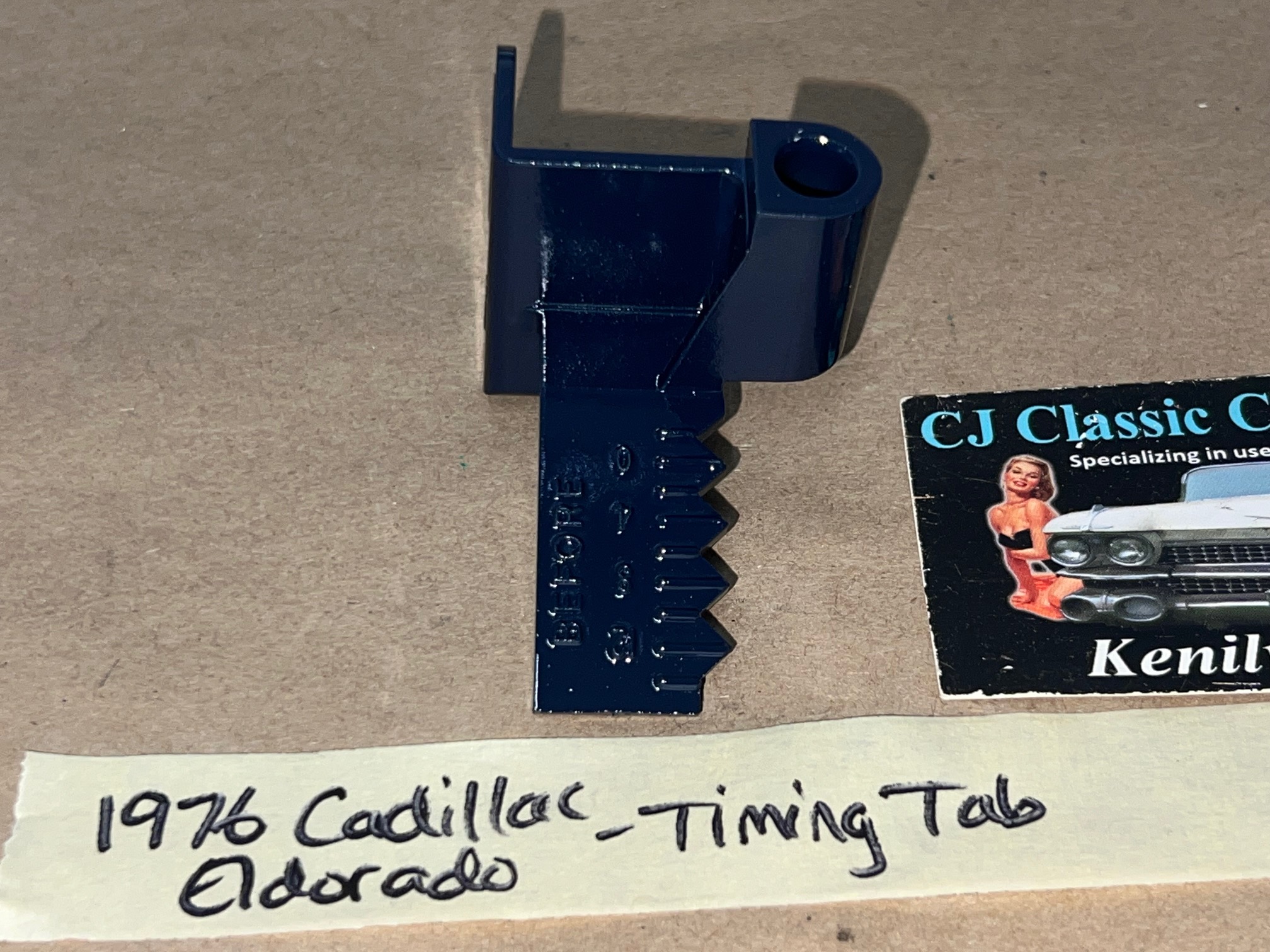 OEM 1975 1976 Cadillac Eldorado Deville Fleetwood Calais 472 500 Engine TIMING TAB INDICATOR MARK POINTER SCALE - Image 2
