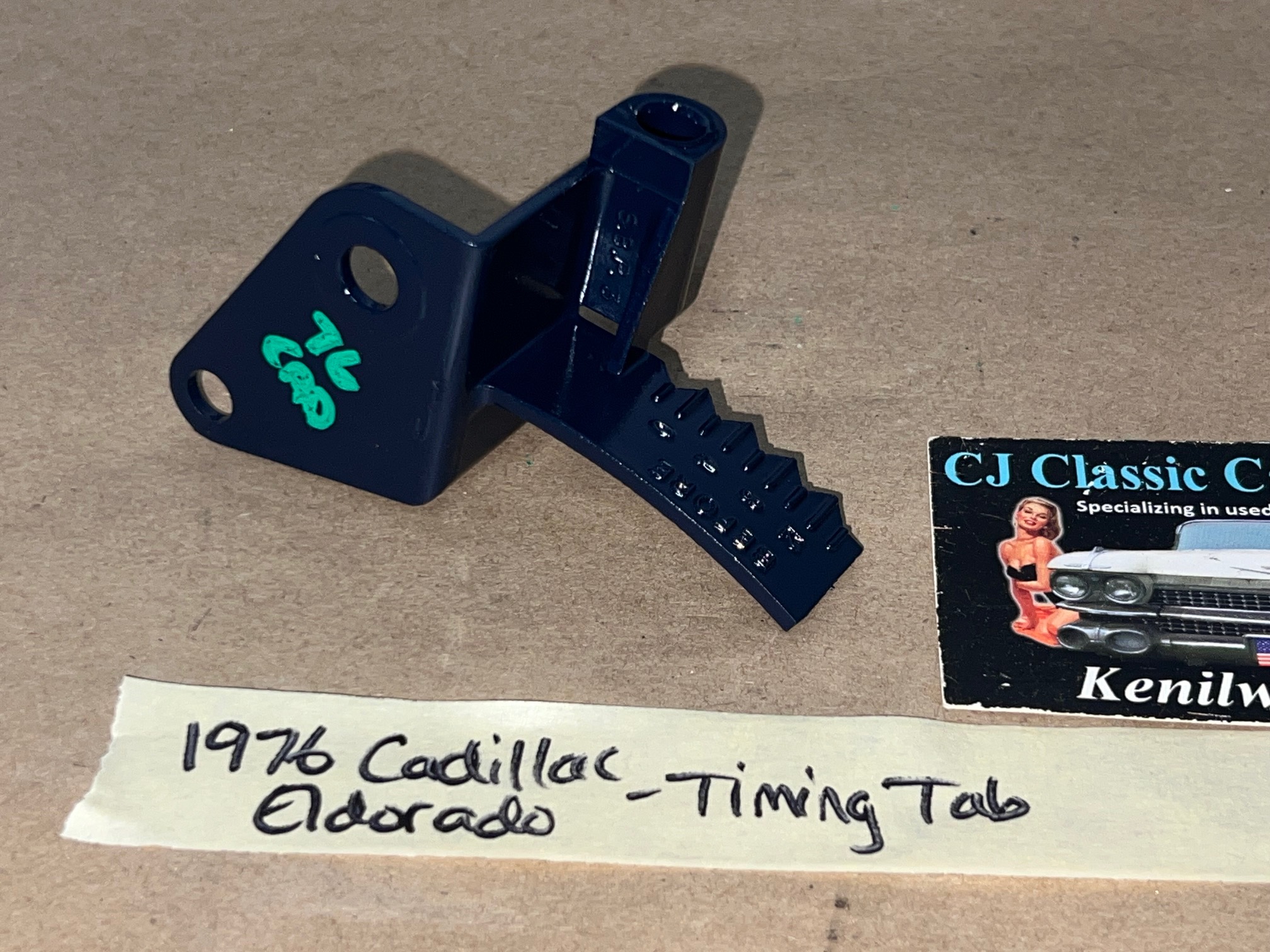 OEM 1975 1976 Cadillac Eldorado Deville Fleetwood Calais 472 500 Engine TIMING TAB INDICATOR MARK POINTER SCALE - Image 6