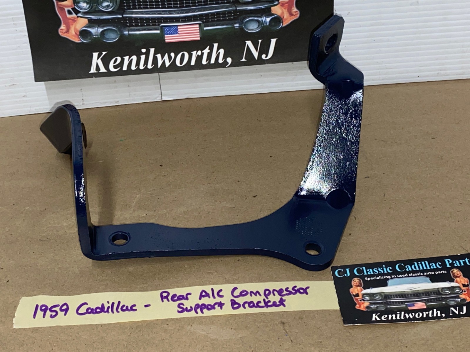 RESTORED 1959 1960 Cadillac Deville Eldorado Fleetwood REAR A/C COMPRESSOR SUPPORT MOUNTING BRACKET #1470769 - Image 4