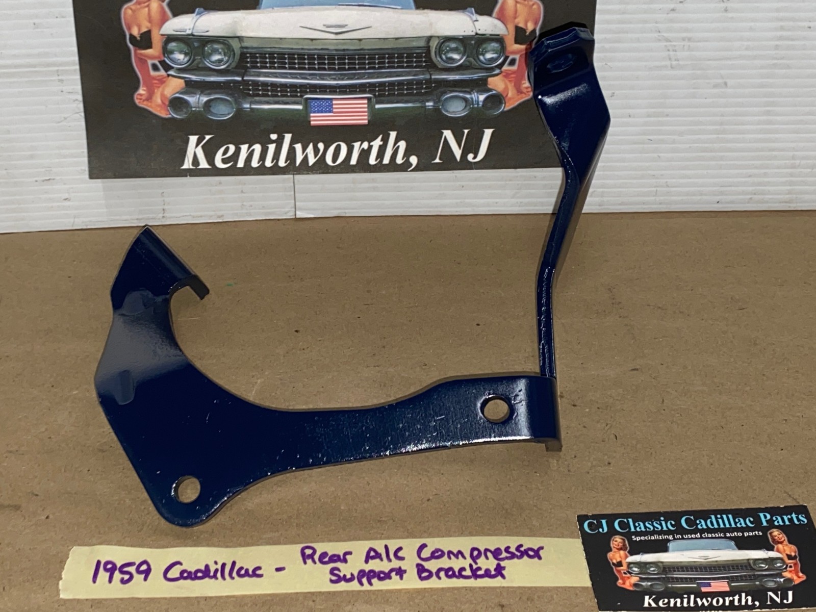 RESTORED 1959 1960 Cadillac Deville Eldorado Fleetwood REAR A/C COMPRESSOR SUPPORT MOUNTING BRACKET #1470769 - Image 8