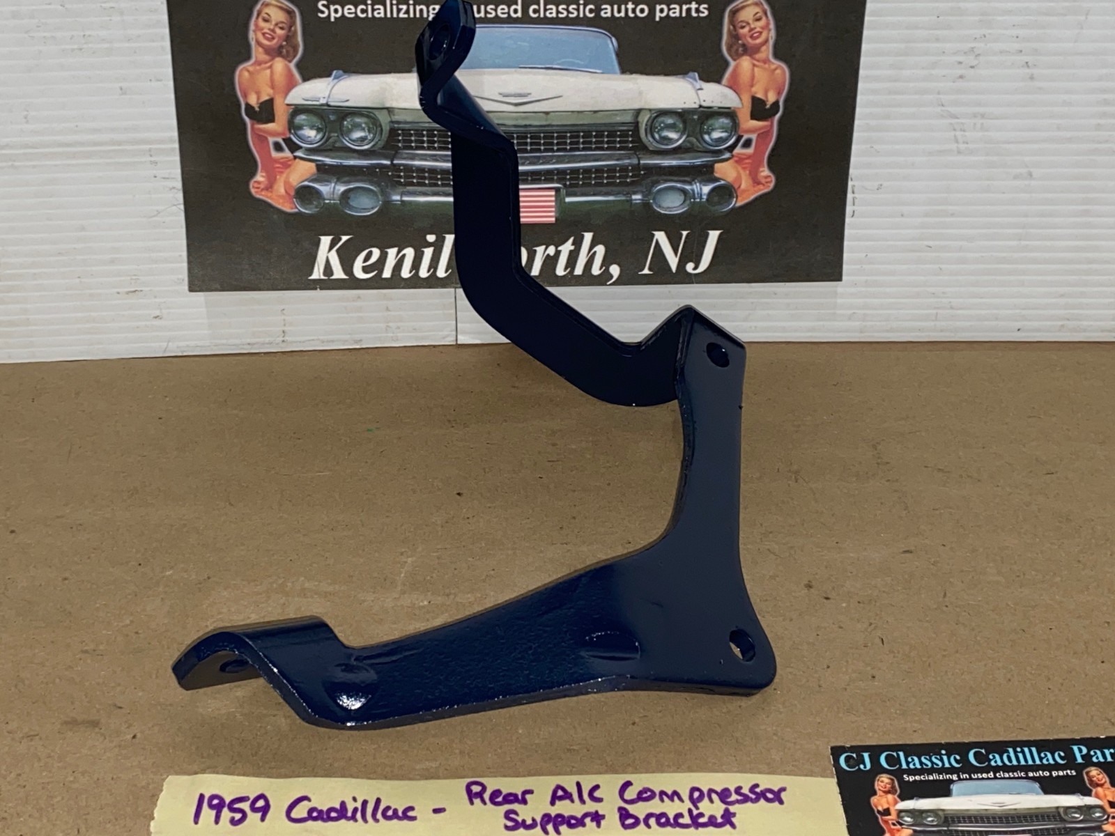 RESTORED 1959 1960 Cadillac Deville Eldorado Fleetwood REAR A/C COMPRESSOR SUPPORT MOUNTING BRACKET #1470769 - Image 9