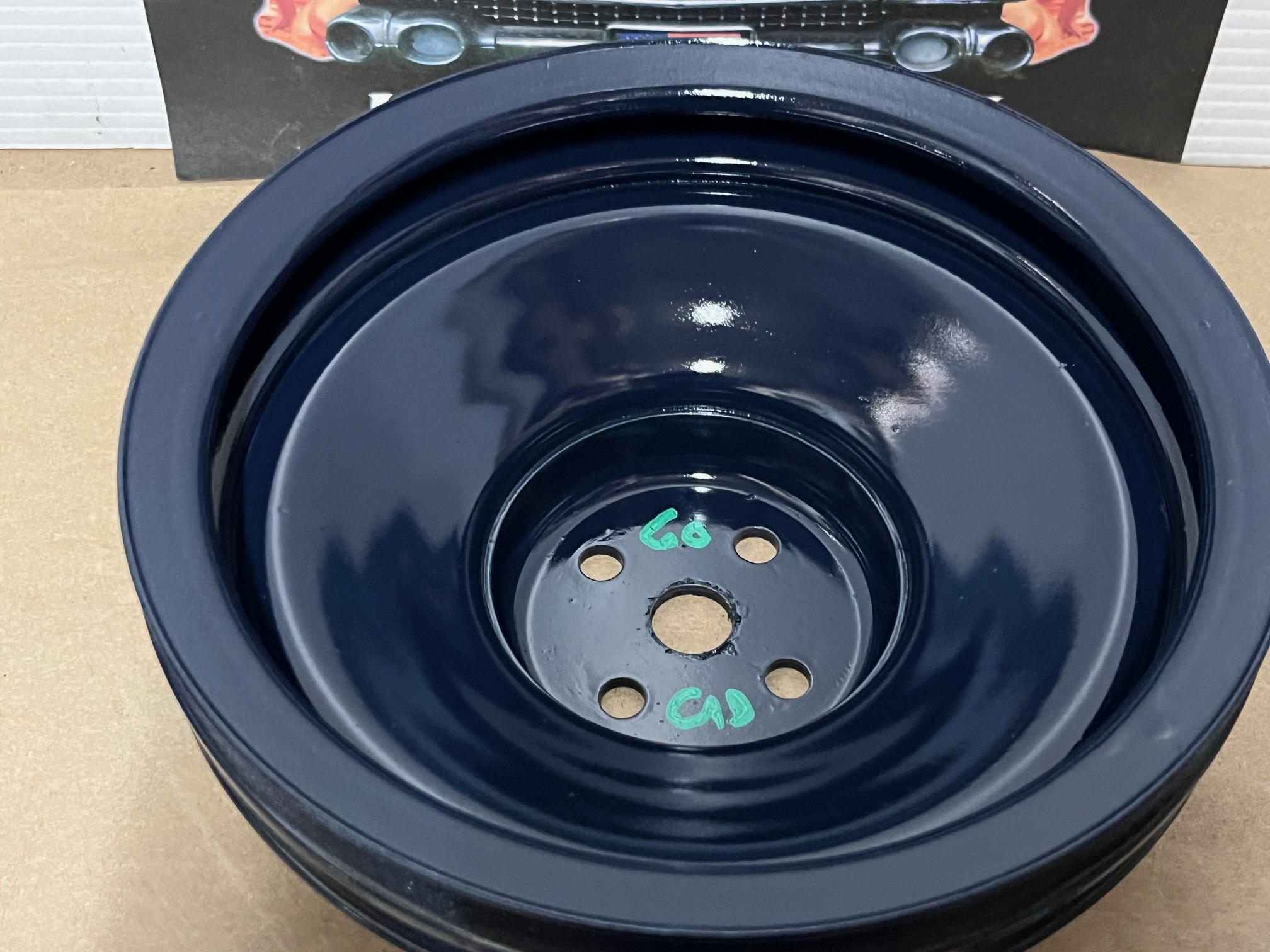 RESTORED 1958 1959 1960 1961 1962 Cadillac Deville Eldorado Fleetwood 365/390 Engine WATER PUMP PULLEY DOUBLE (2) GROOVE (NON A/C) #1469393 - Image 6