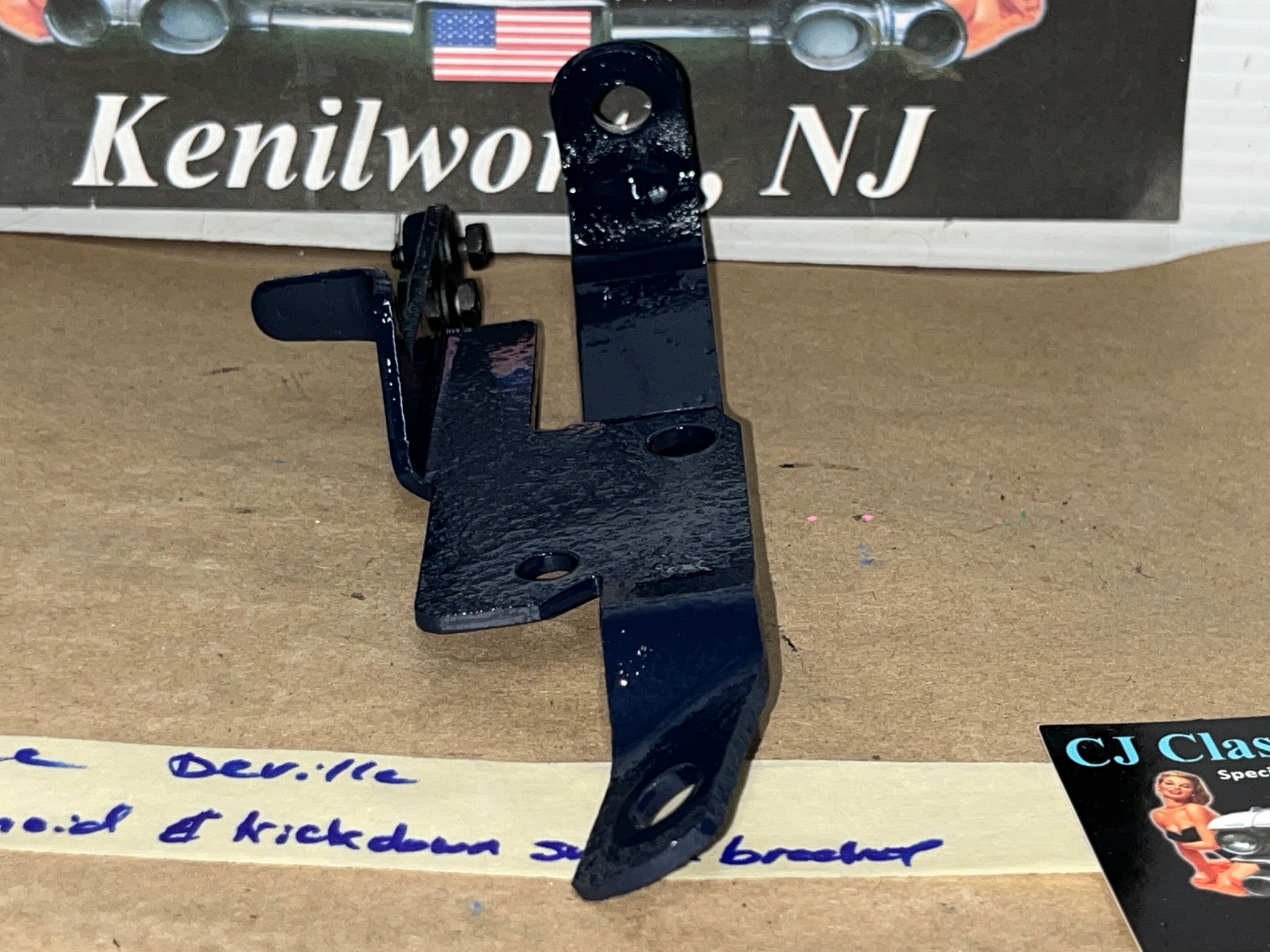 OEM 1973 1974 Cadillac Deville Eldorado Fleetwood Calais 472/500 IDLE STOP KICKDOWN SOLENOID SWITCH MOUNTING BRACKET #3516060 - Image 6