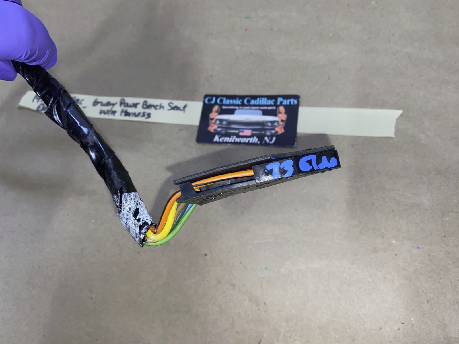 OEM 1971 1972 1973 1974 1975 Cadillac Eldorado Deville Calais Fleetwood 6 WAY POWER BENCH SEAT WIRE HARNESS CONNECTOR #9663221/#9821189 - Image 14