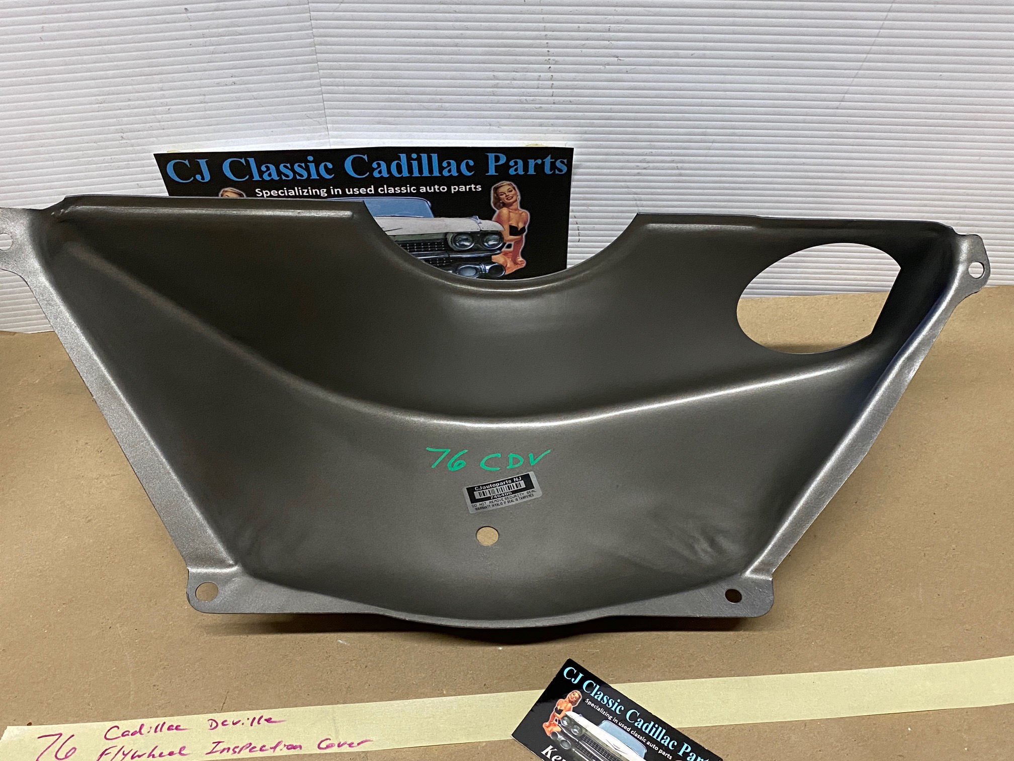 OEM 1968 1969 1970 1971 1972 1973 1974 1975 1976 Cadillac Deville Calais Fleetwood 472/500 Engine TRANSMISSION FLYWHEEL INSPECTION COVER #1487176 - Image 11