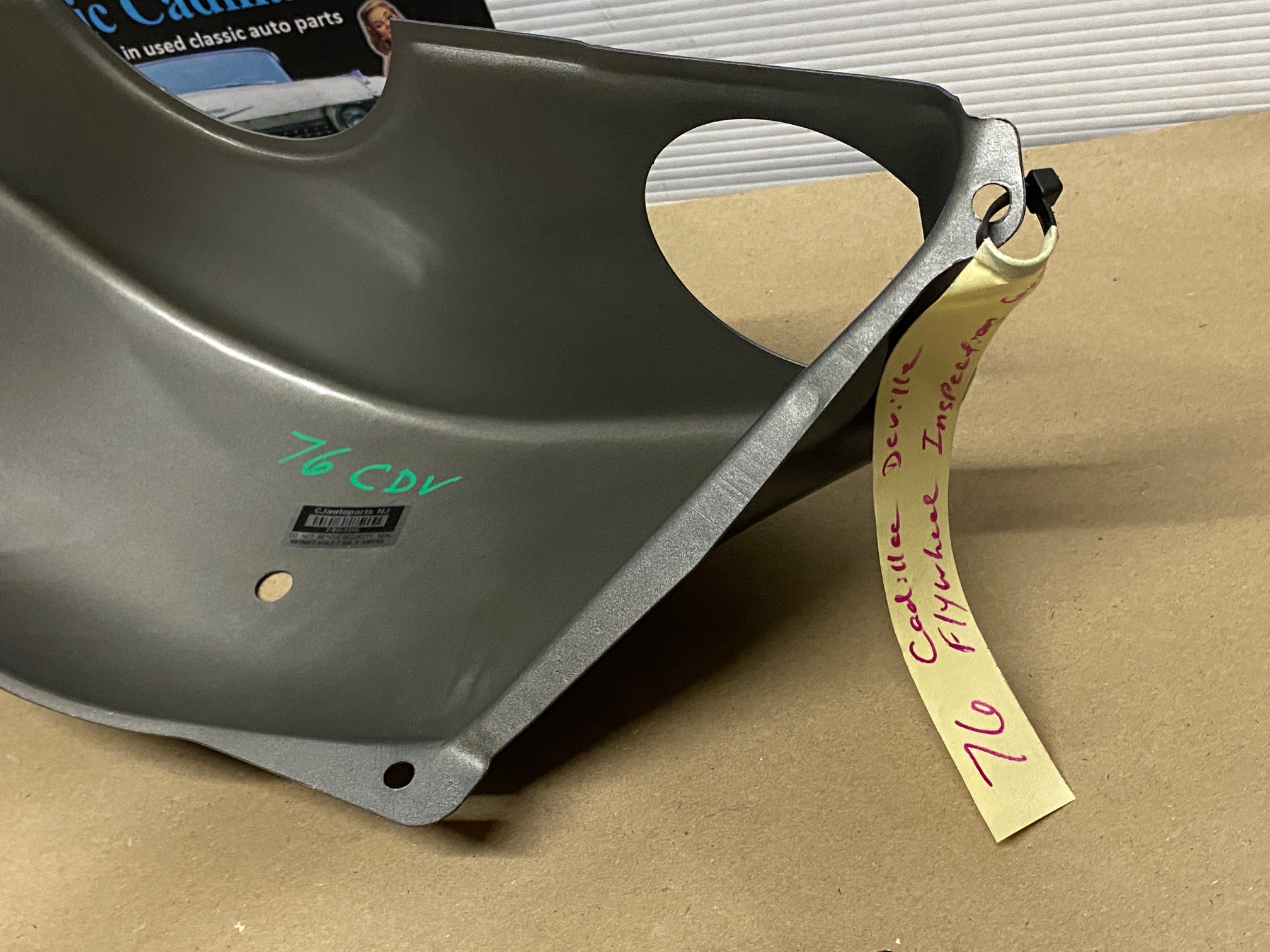 OEM 1968 1969 1970 1971 1972 1973 1974 1975 1976 Cadillac Deville Calais Fleetwood 472/500 Engine TRANSMISSION FLYWHEEL INSPECTION COVER #1487176 - Image 15