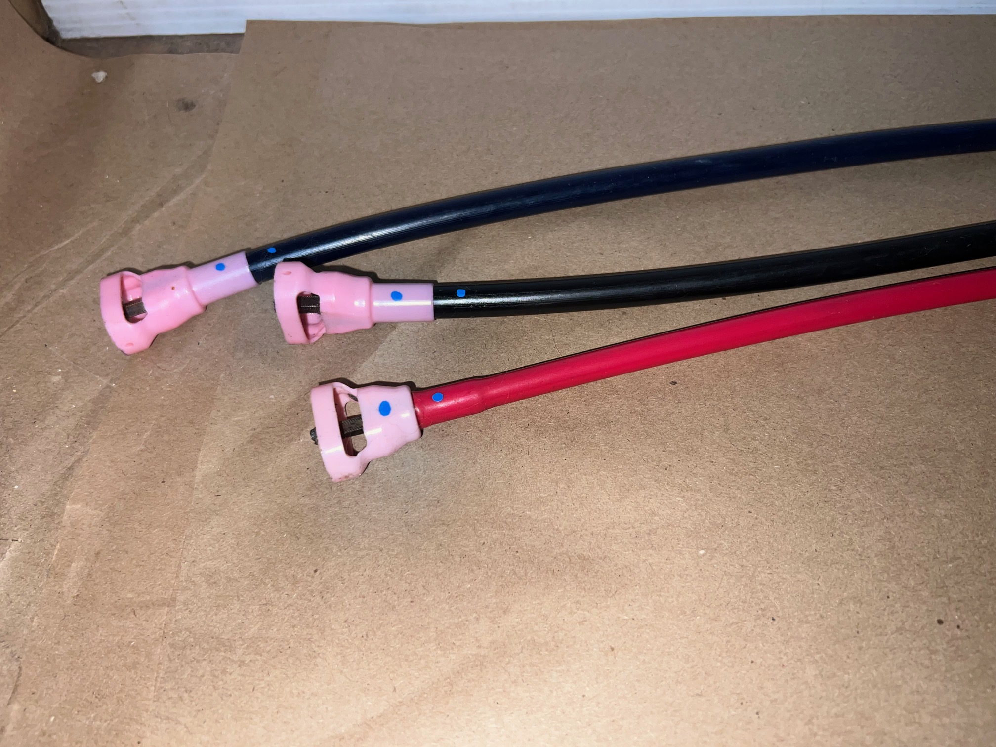 OEM 1971 1972 1973 1974 1975 1976 Cadillac Deville Eldorado Fleetwood Calais 1977 1978 Eldorado 6 WAY POWER BENCH SEAT CABLES - LONG & SHORT 6 CABLE SET - Image 2