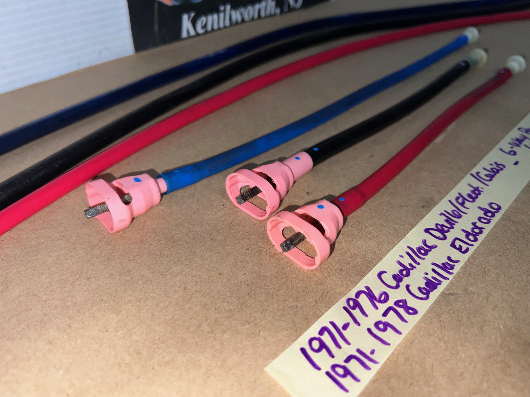 OEM 1971 1972 1973 1974 1975 1976 Cadillac Deville Eldorado Fleetwood Calais 1977 1978 Eldorado 6 WAY POWER BENCH SEAT CABLES - LONG & SHORT 6 CABLE SET - Image 5