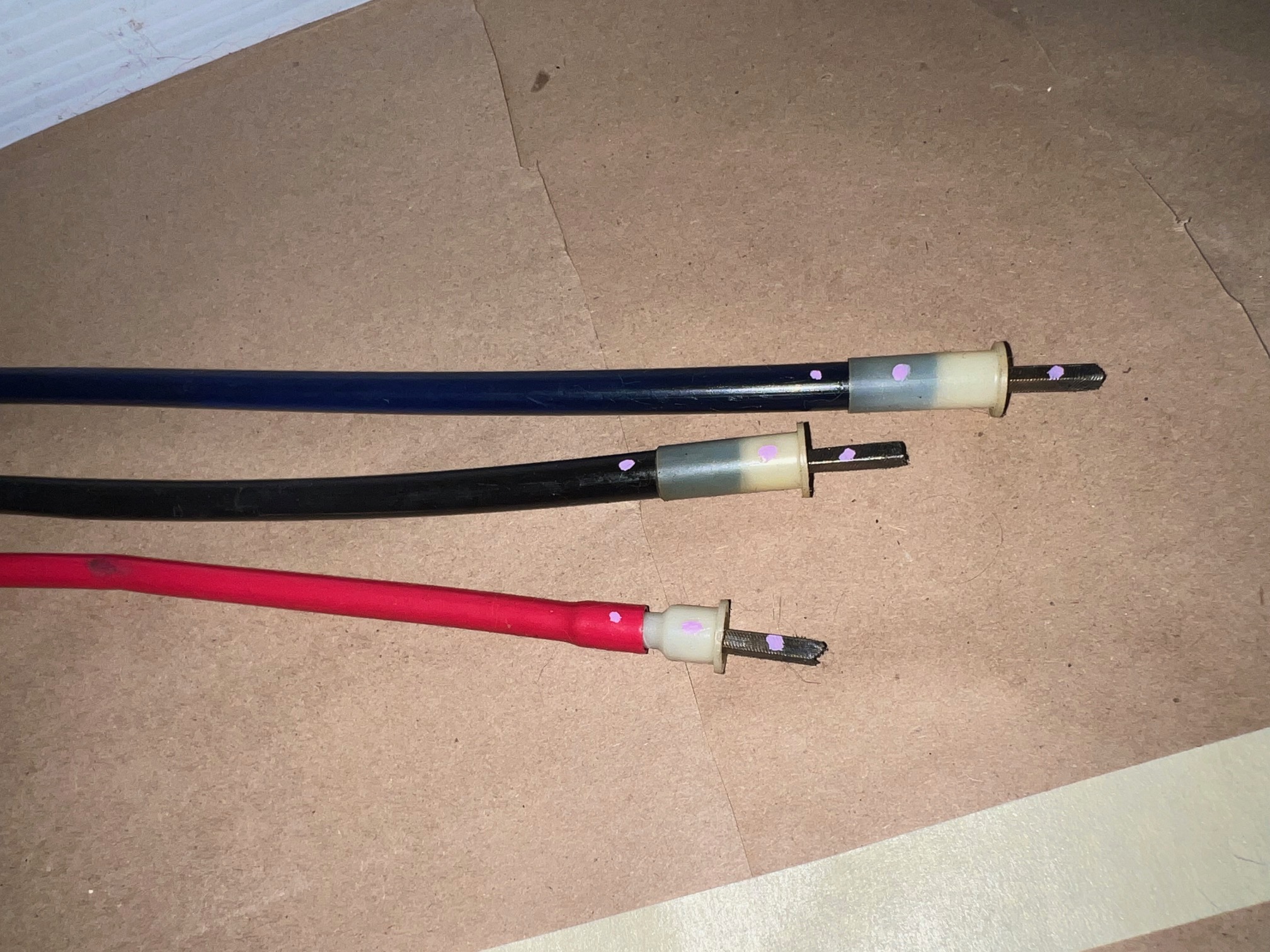 OEM 1971 1972 1973 1974 1975 1976 Cadillac Deville Eldorado Fleetwood Calais 1977 1978 Eldorado 6 WAY POWER BENCH SEAT CABLES - LONG & SHORT 6 CABLE SET - Image 8