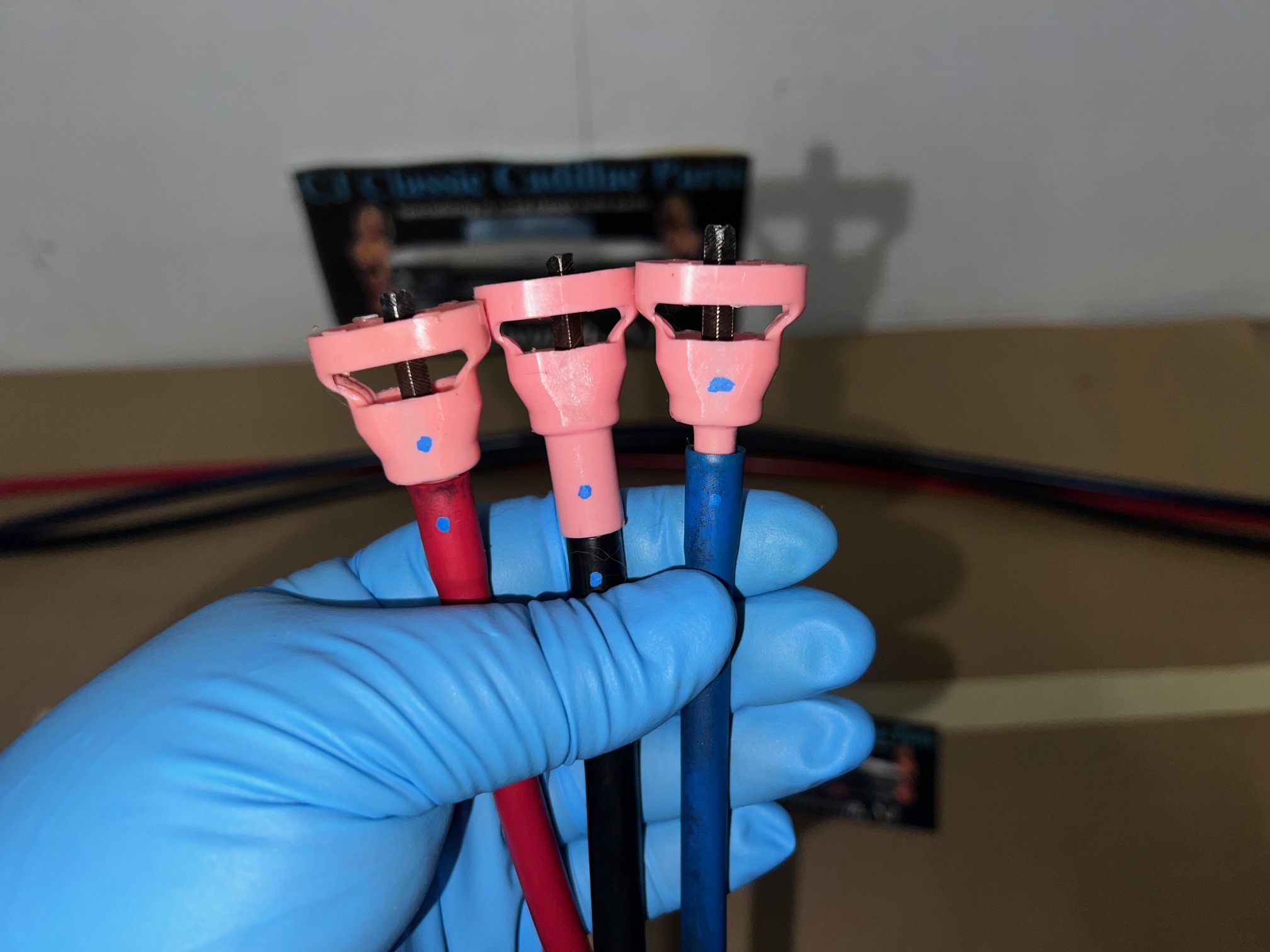 OEM 1971 1972 1973 1974 1975 1976 Cadillac Deville Eldorado Fleetwood Calais 1977 1978 Eldorado 6 WAY POWER BENCH SEAT CABLES - LONG & SHORT 6 CABLE SET - Image 19