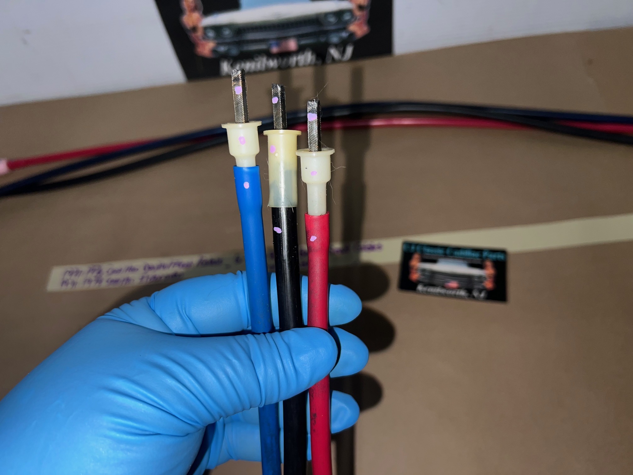 OEM 1971 1972 1973 1974 1975 1976 Cadillac Deville Eldorado Fleetwood Calais 1977 1978 Eldorado 6 WAY POWER BENCH SEAT CABLES - LONG & SHORT 6 CABLE SET - Image 21