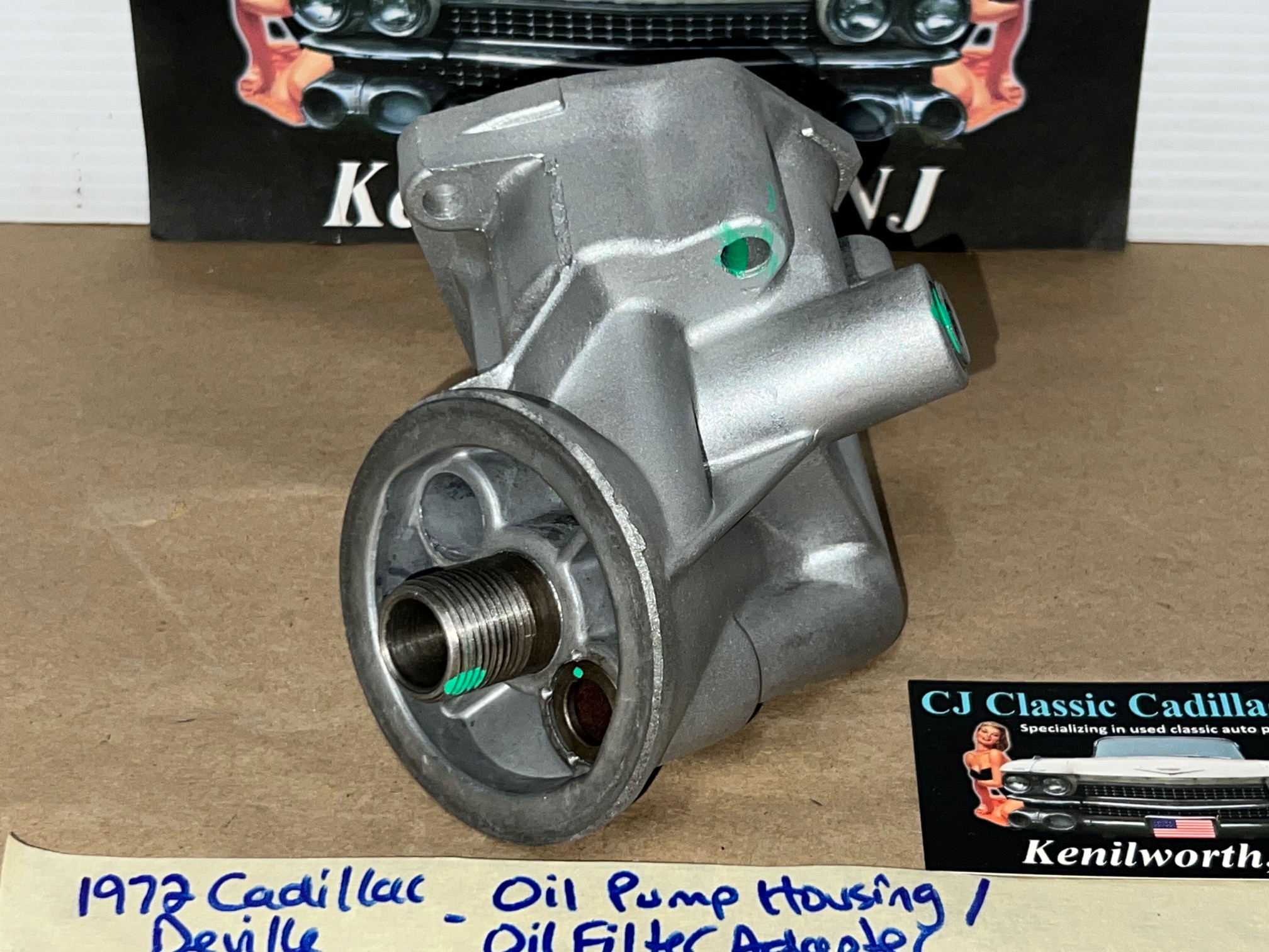 OEM 1968 1969 1970 1971 1972 1973 1974 1975 1976 Cadillac Fleetwood Deville Eldorado Calais 472/500 Engine OIL PUMP HOUSING/OIL FILTER ADAPTER #1486866/#3633139 - Image 4