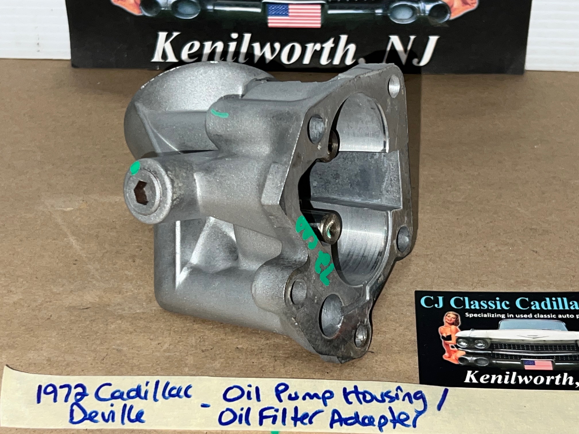 OEM 1968 1969 1970 1971 1972 1973 1974 1975 1976 Cadillac Fleetwood Deville Eldorado Calais 472/500 Engine OIL PUMP HOUSING/OIL FILTER ADAPTER #1486866/#3633139 - Image 6