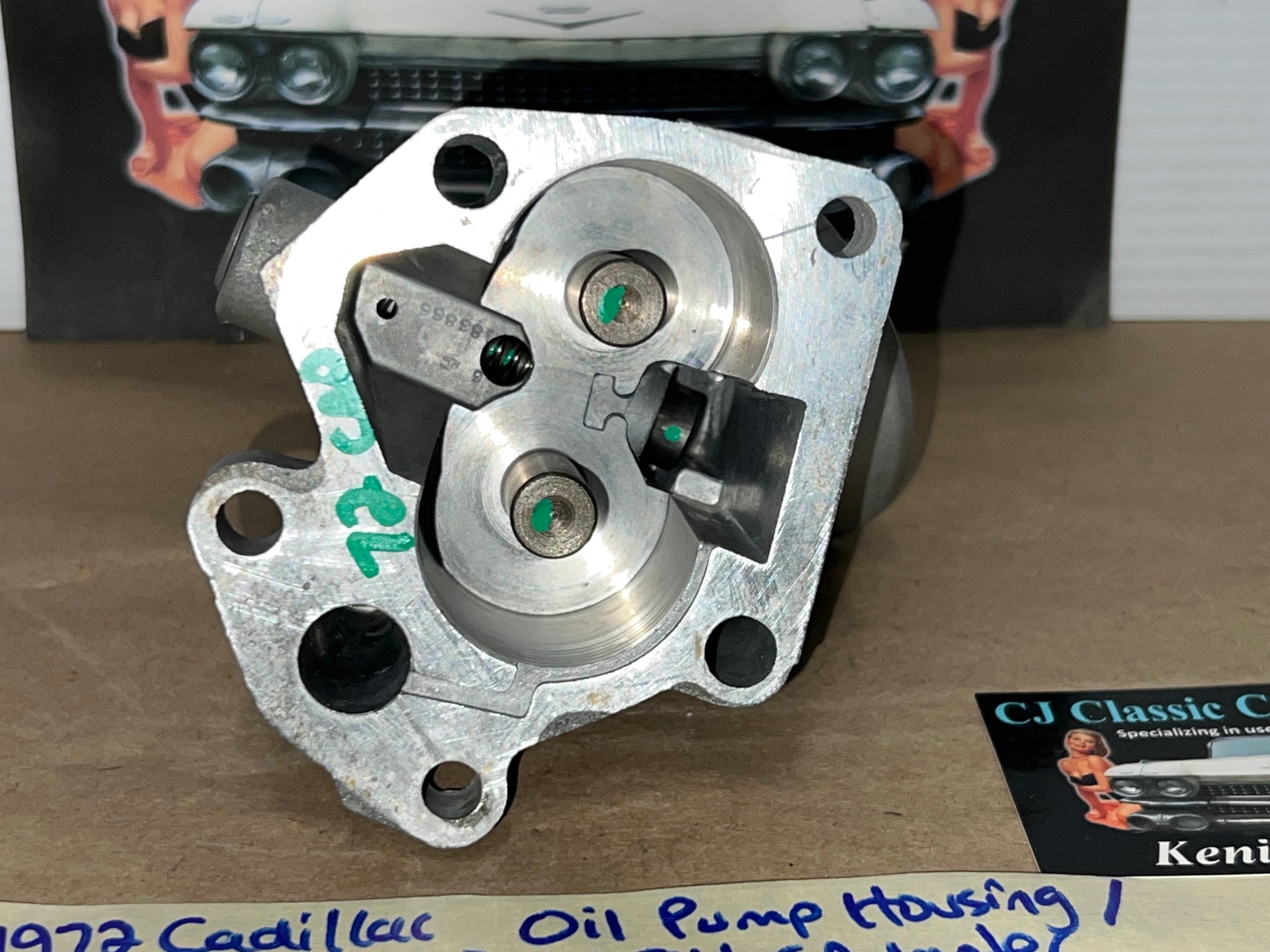 OEM 1968 1969 1970 1971 1972 1973 1974 1975 1976 Cadillac Fleetwood Deville Eldorado Calais 472/500 Engine OIL PUMP HOUSING/OIL FILTER ADAPTER #1486866/#3633139 - Image 7