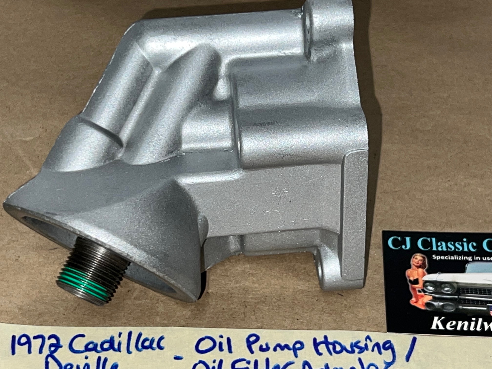 OEM 1968 1969 1970 1971 1972 1973 1974 1975 1976 Cadillac Fleetwood Deville Eldorado Calais 472/500 Engine OIL PUMP HOUSING/OIL FILTER ADAPTER #1486866/#3633139 - Image 13