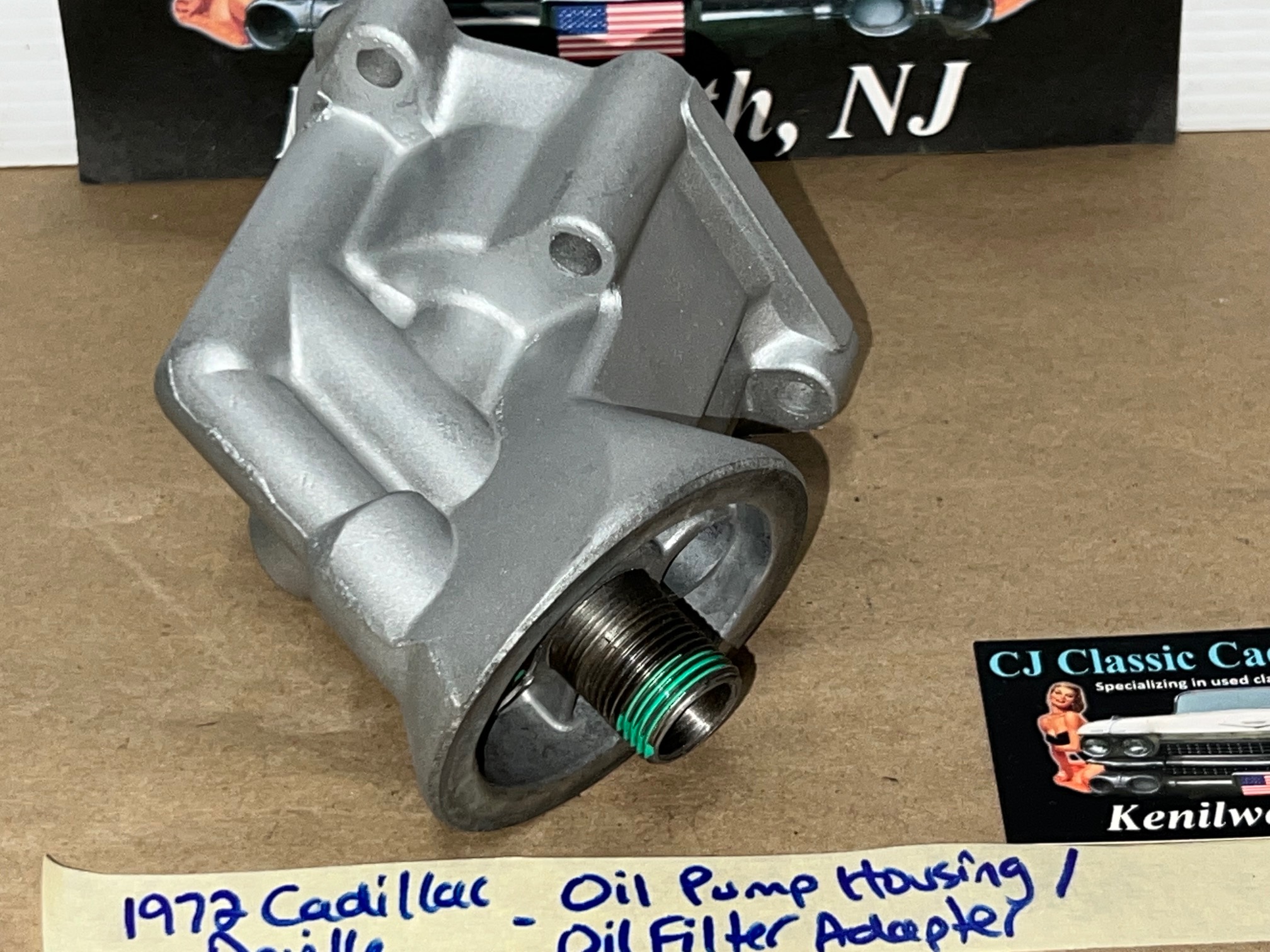 OEM 1968 1969 1970 1971 1972 1973 1974 1975 1976 Cadillac Fleetwood Deville Eldorado Calais 472/500 Engine OIL PUMP HOUSING/OIL FILTER ADAPTER #1486866/#3633139 - Image 14
