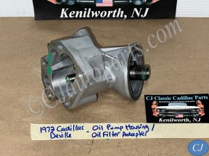OEM 1968 1969 1970 1971 1972 1973 1974 1975 1976 Cadillac Fleetwood Deville Eldorado Calais 472/500 Engine OIL PUMP HOUSING/OIL FILTER ADAPTER #1486866/#3633139