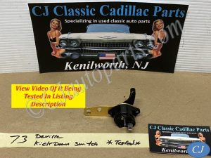 OEM 1970 1971 1972 1973 1974 1975 1976 1977 1978 1979 1980 1981 Cadillac Deville Eldorado Fleetwood Calais SERVICED TRANS TRANSMISSION KICK DOWN KICKDOWN SWITCH **TESTED** #1496165