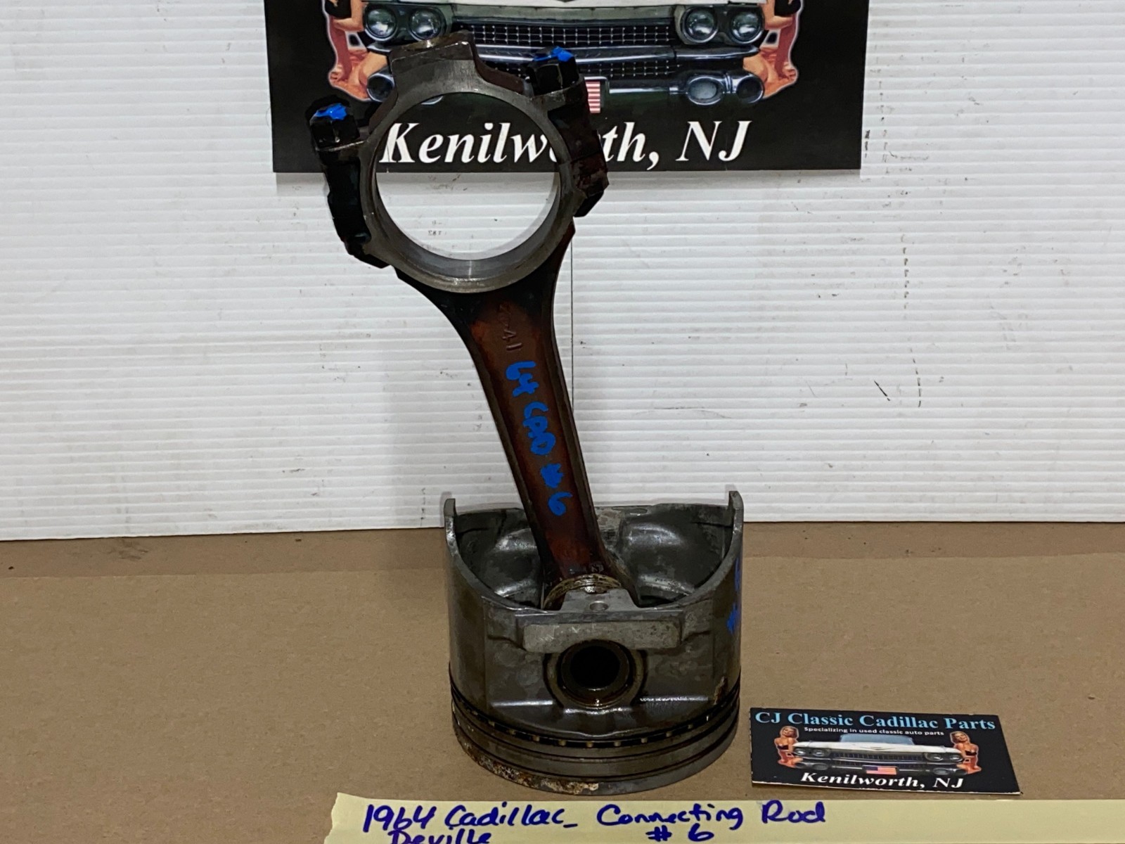 OEM 1964 1965 1966 1967 Cadillac Deville Fleetwood Eldorado Calais 429 ENGINE CONNECTING ROD & PISTON #6 - Image 4