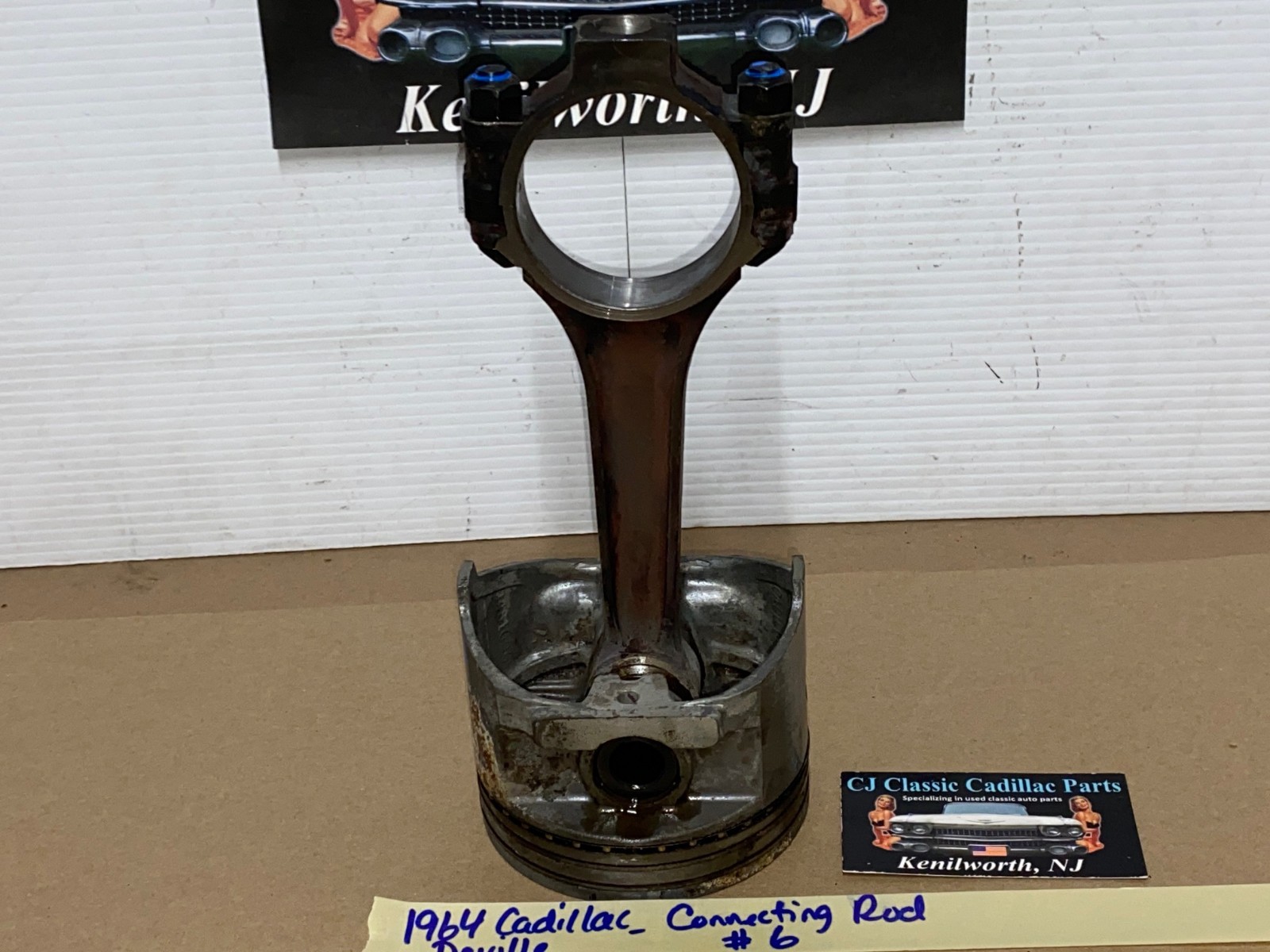 OEM 1964 1965 1966 1967 Cadillac Deville Fleetwood Eldorado Calais 429 ENGINE CONNECTING ROD & PISTON #6 - Image 6