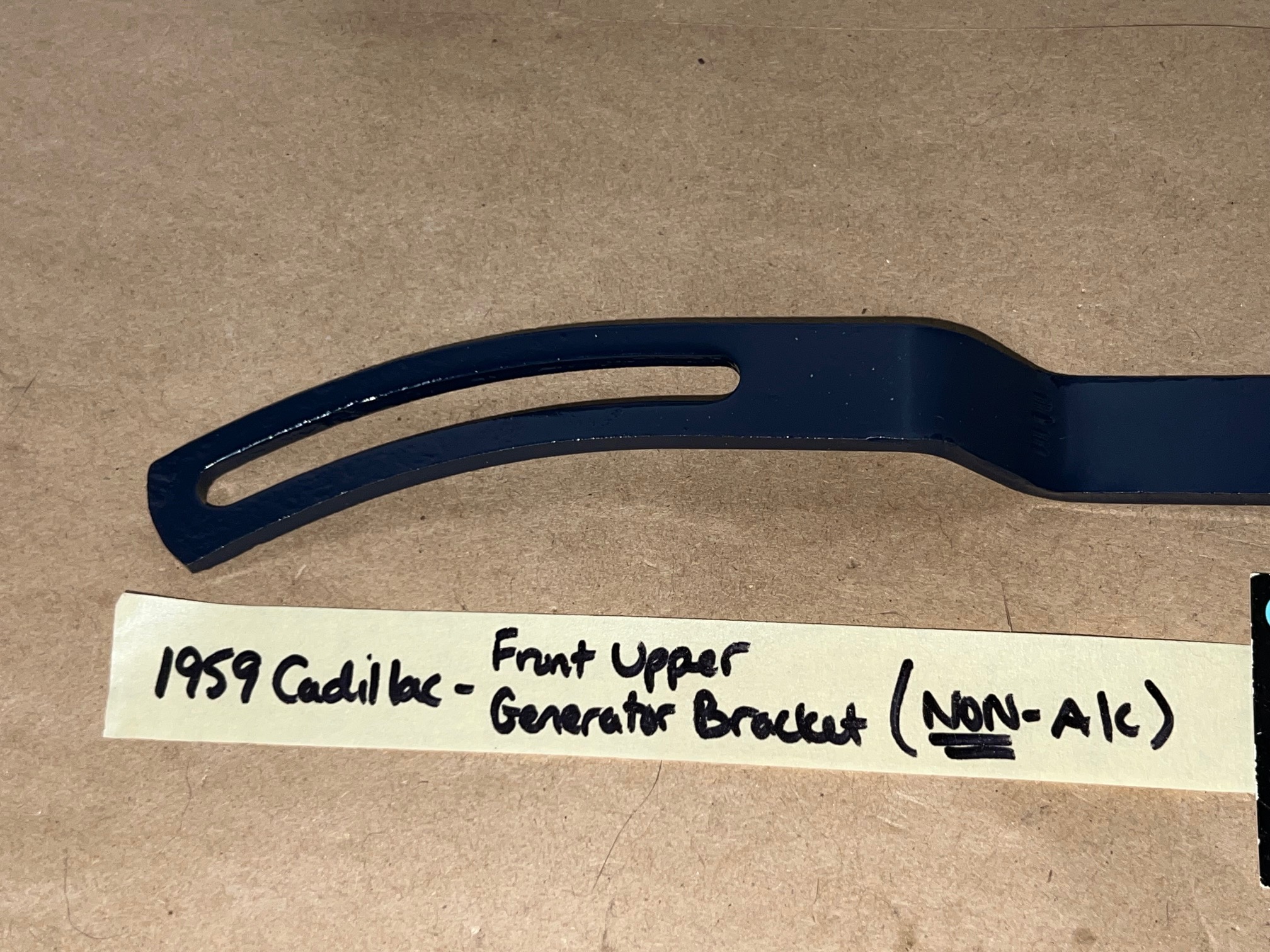 RESTORED 1959 1960 Cadillac Deville Eldorado Fleetwood 390 Engine FRONT UPPER GENERATOR BRACKET ADJUSTING LINK NON A/C #1471915 - Image 3