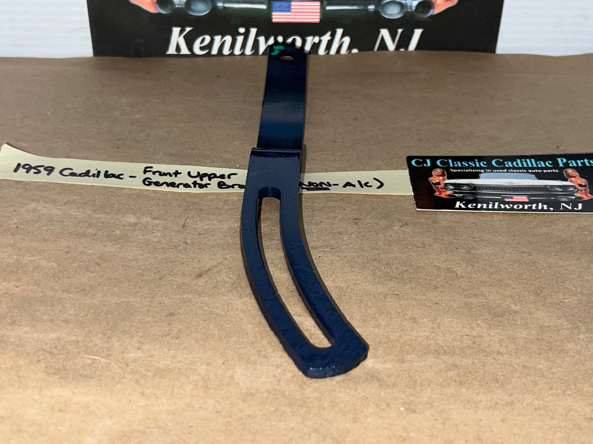 RESTORED 1959 1960 Cadillac Deville Eldorado Fleetwood 390 Engine FRONT UPPER GENERATOR BRACKET ADJUSTING LINK NON A/C #1471915 - Image 5