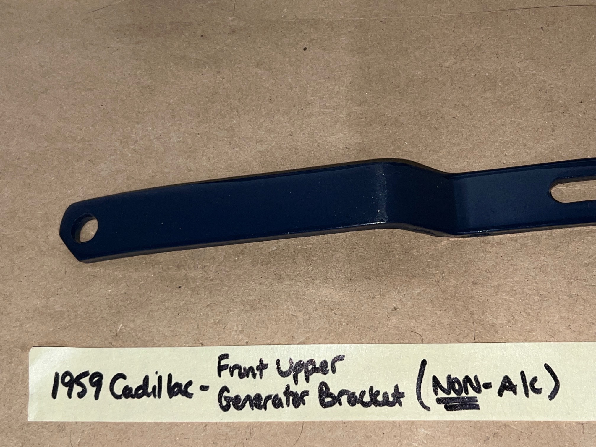 RESTORED 1959 1960 Cadillac Deville Eldorado Fleetwood 390 Engine FRONT UPPER GENERATOR BRACKET ADJUSTING LINK NON A/C #1471915 - Image 10